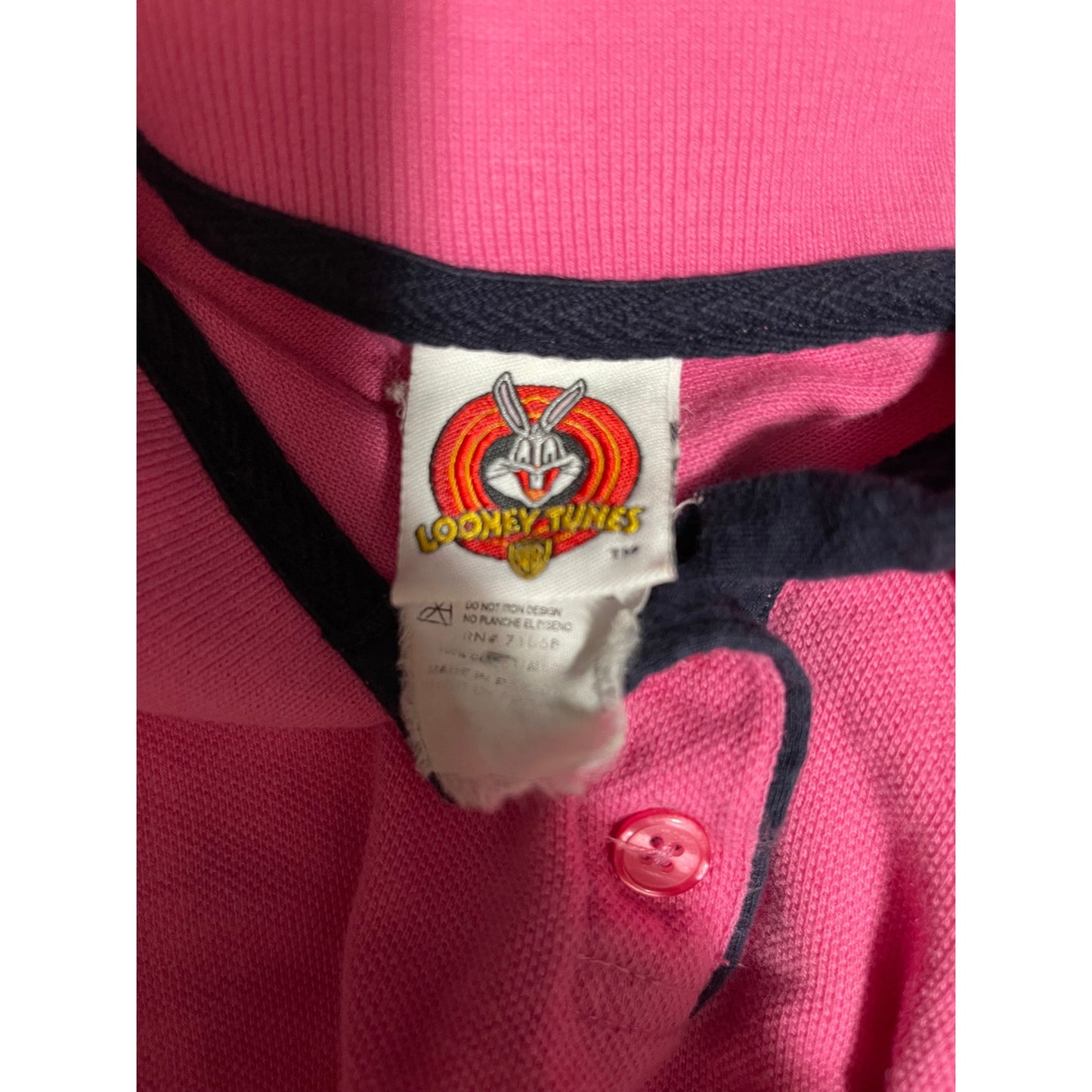 Vintage Y2K Looney Tunes Tweety Bird Embroidered Polo Tank - Medium