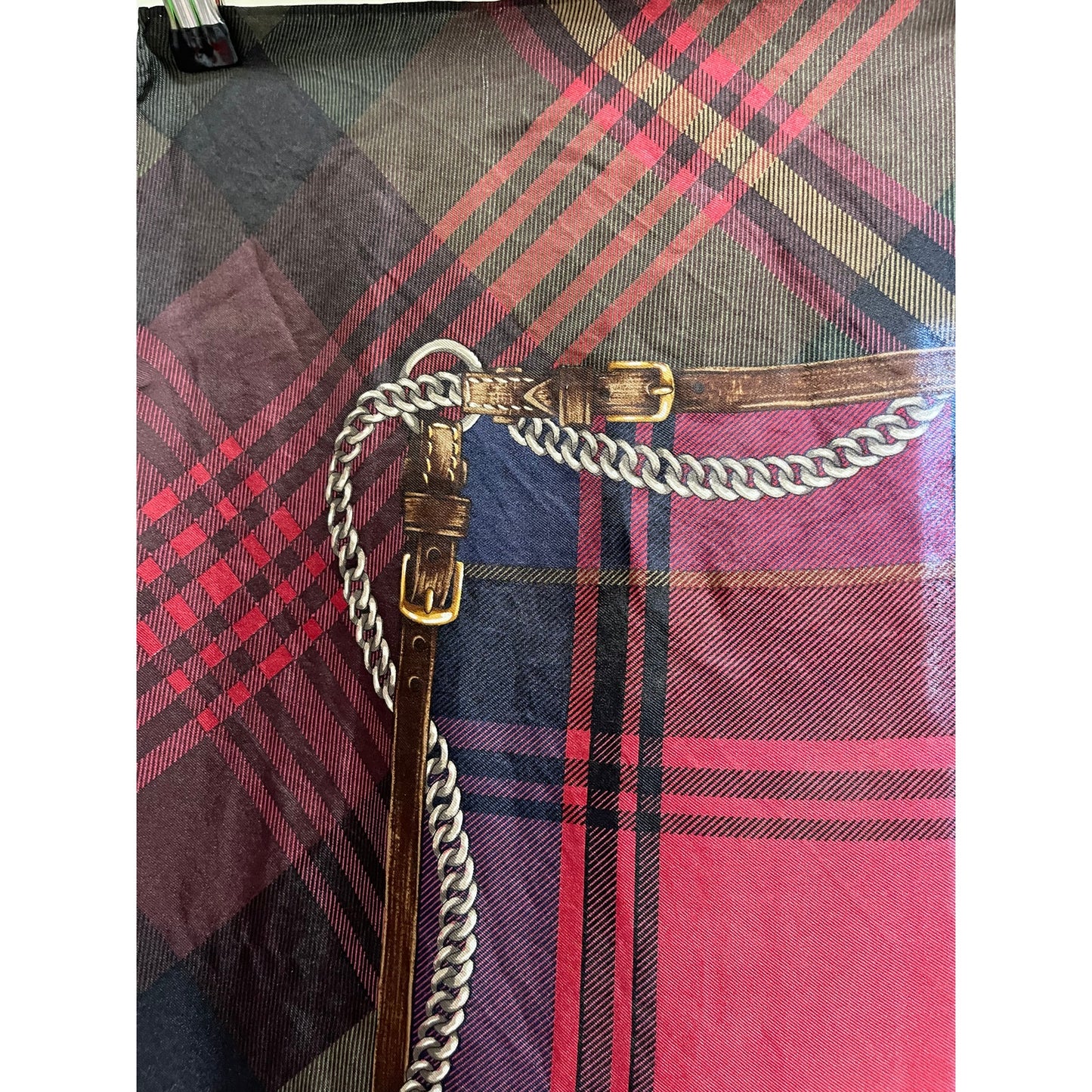 Vintage Ralph Lauren Emblem Silk Scarf - Designer - Women's Square