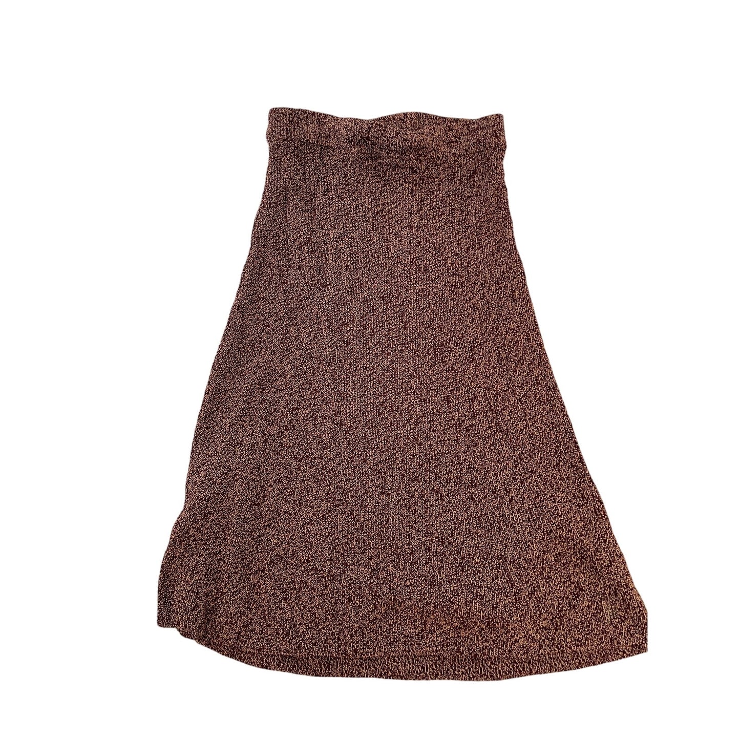 Wilfred Heavy Knit Maroon and Beige Skirt Women's Size Small