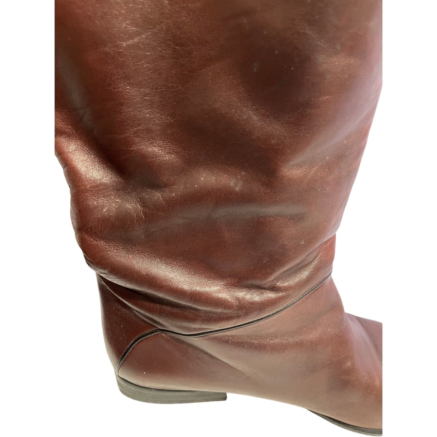 Vintage Peter Kaiser Brown Leather Riding Boots - Size 9 Women's