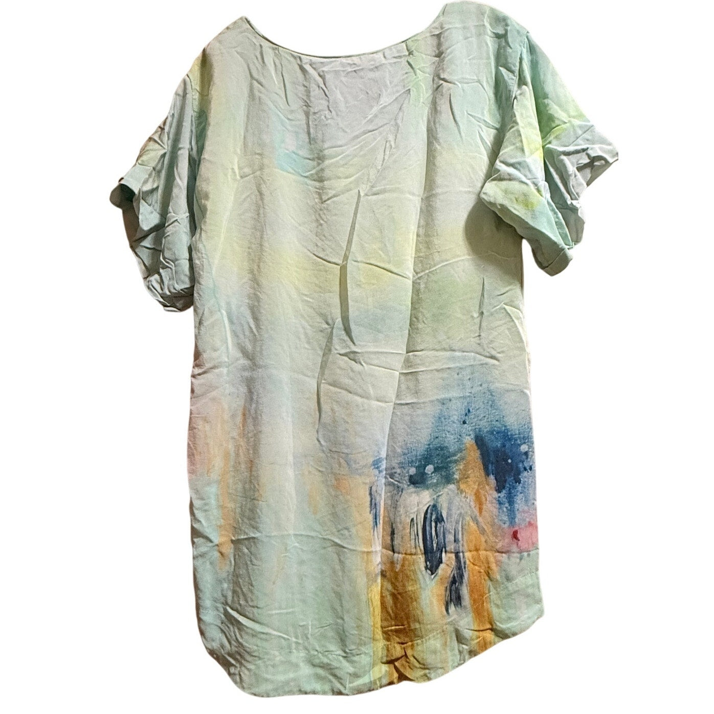Maeve Size XS Abstract Pastel Print Knee Length Dress