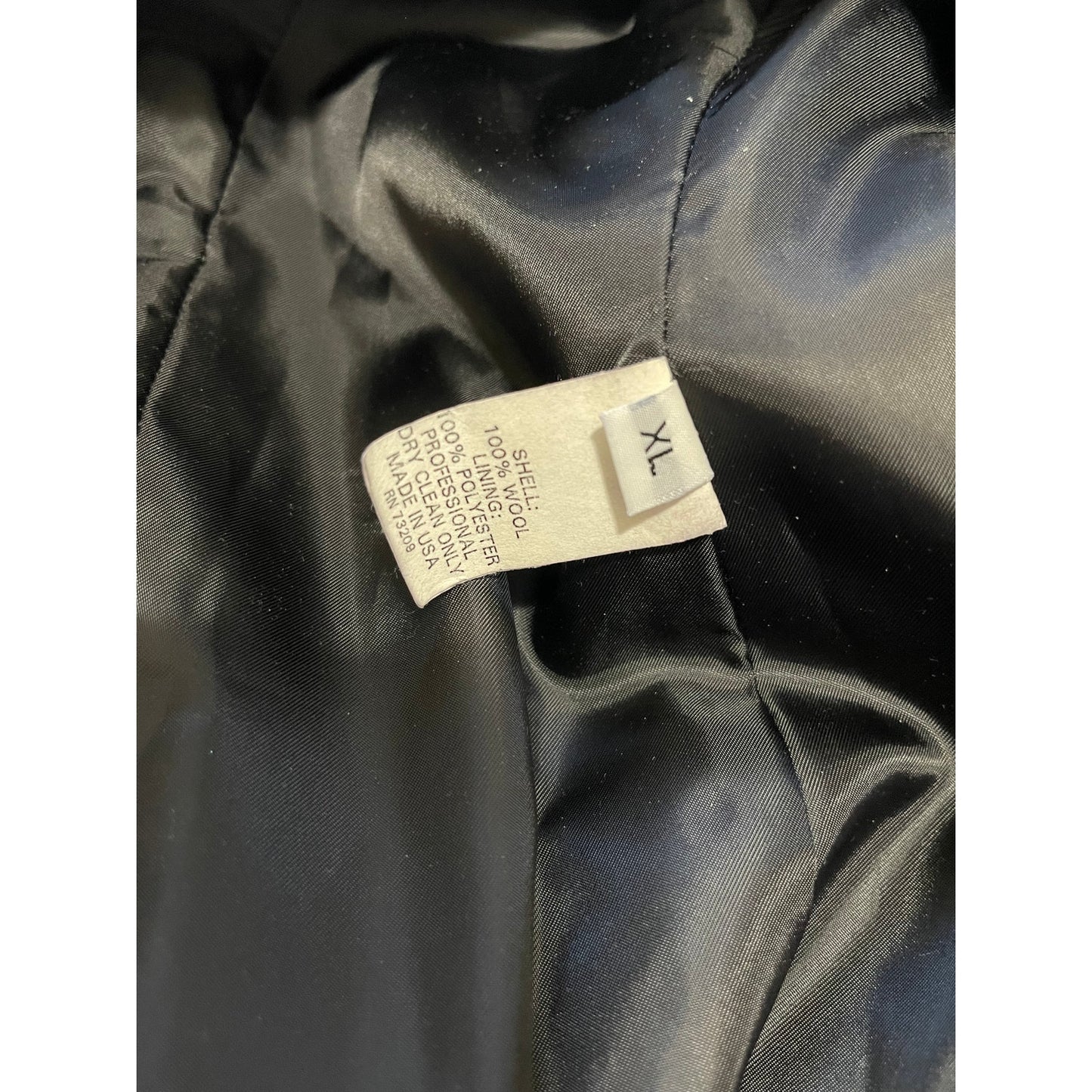 Vintage Marvin Richards Dark Gray Wool Overcoat - Size XL