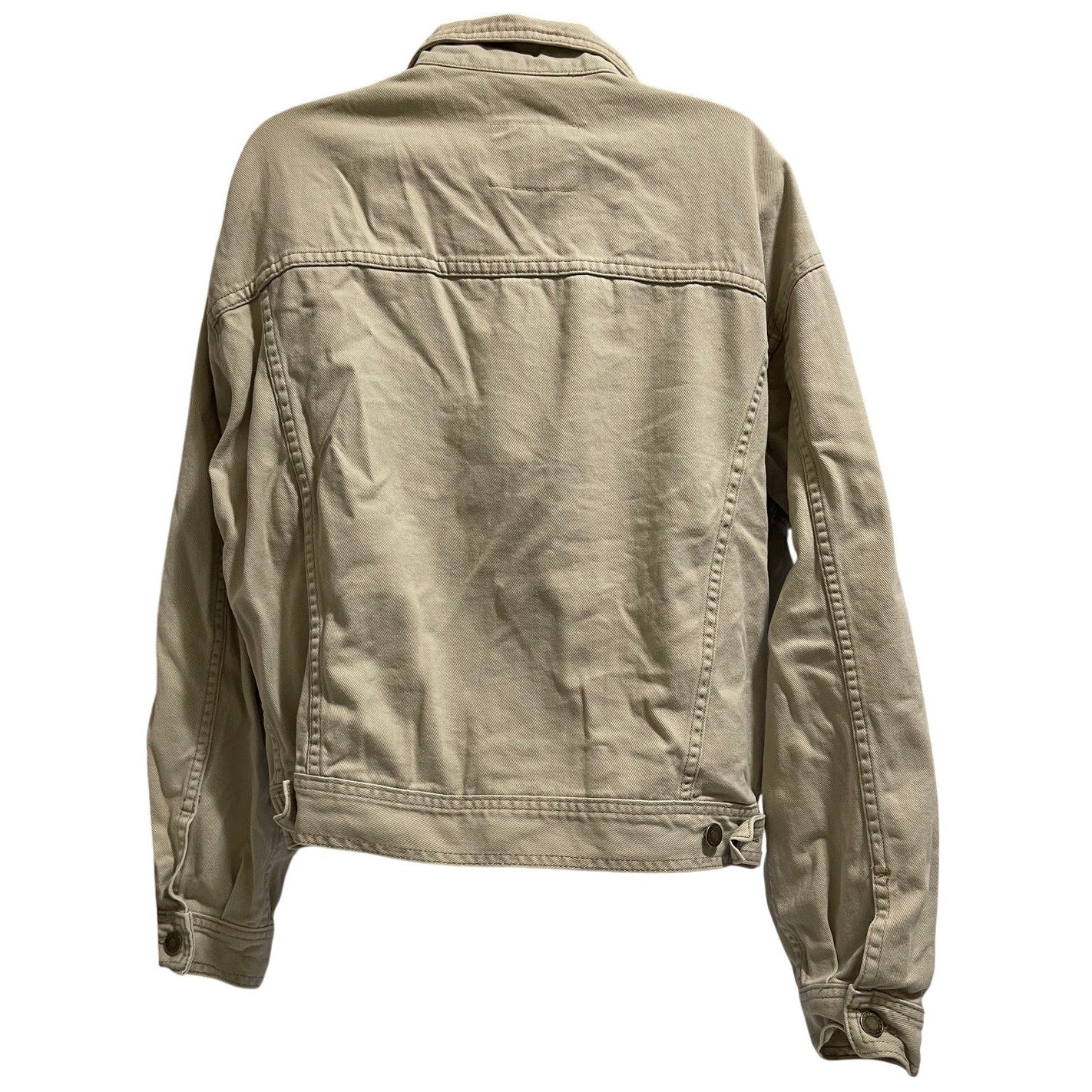 Vintage Gap Denim Jacket - Women's - Tan / Off-White Size Medium