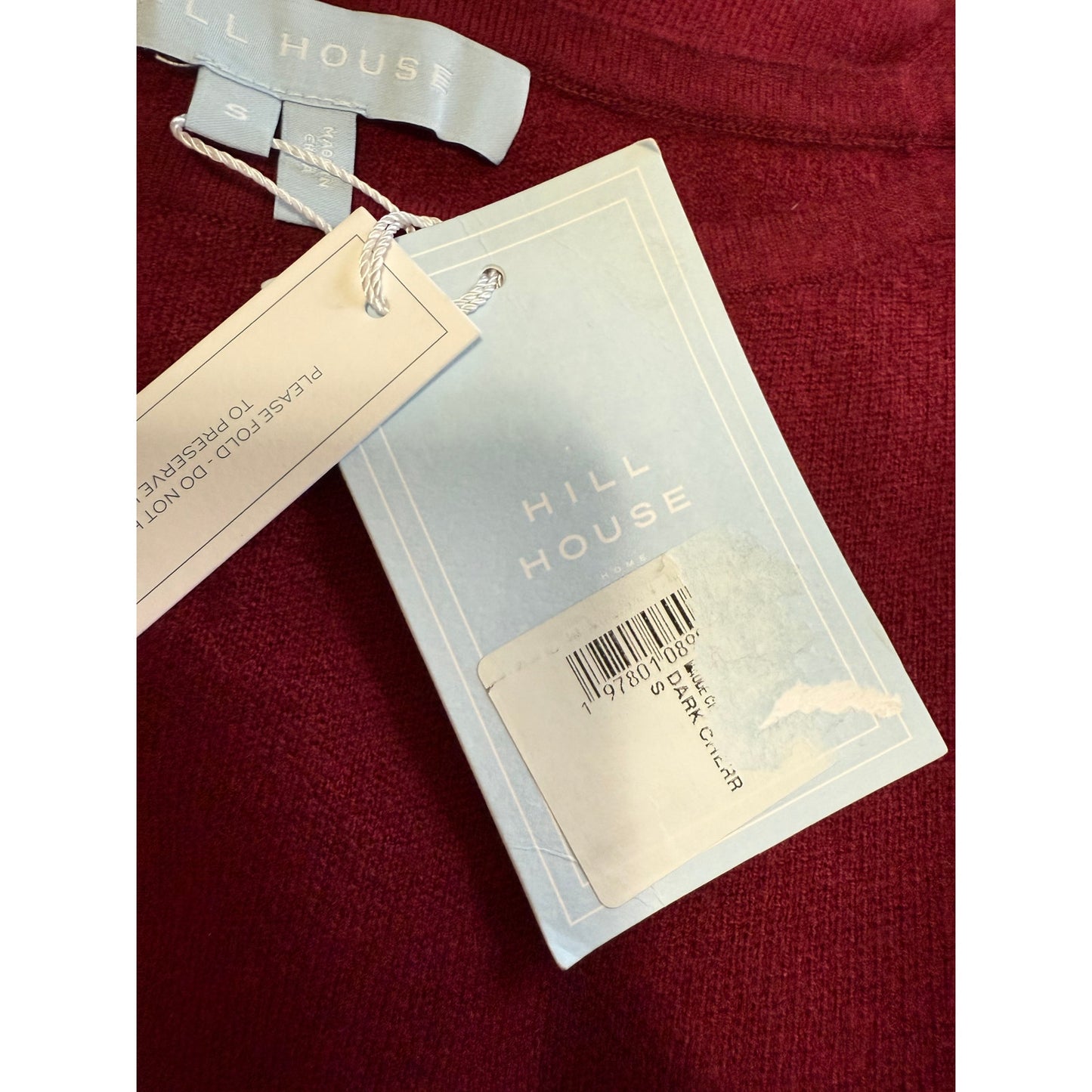 Hill House The Maude Sweater in Dark Cherry - NWT - Size Small
