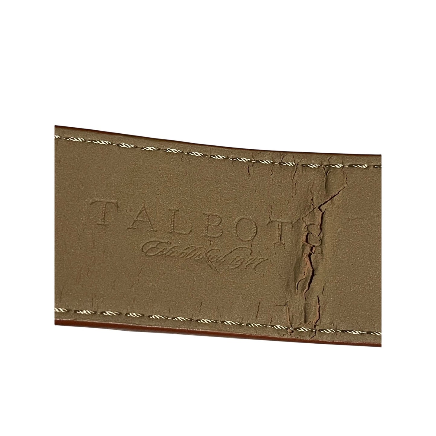 Talbotts Brown Leather Belt - Size Large Womens
