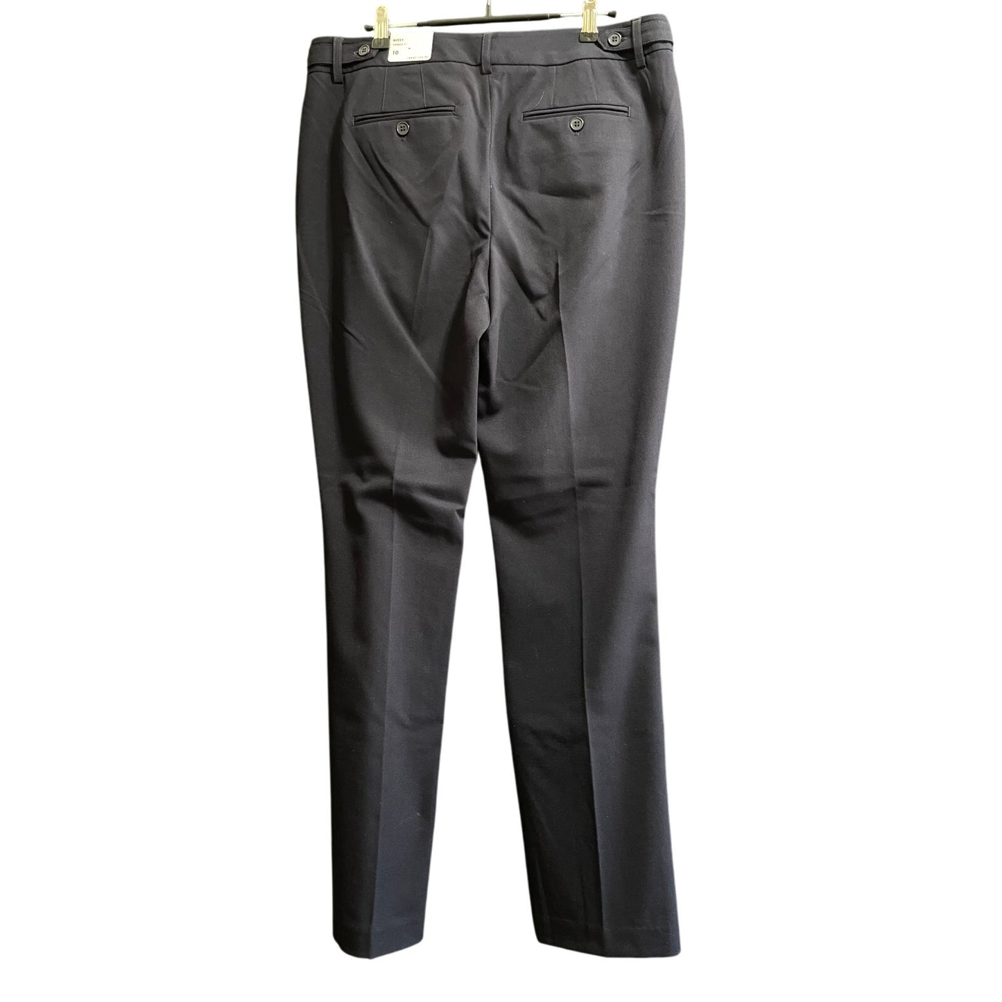 Larry Levine Size 10 Platinum Navy Blue Dress Pants - NWT - $60 MSRP