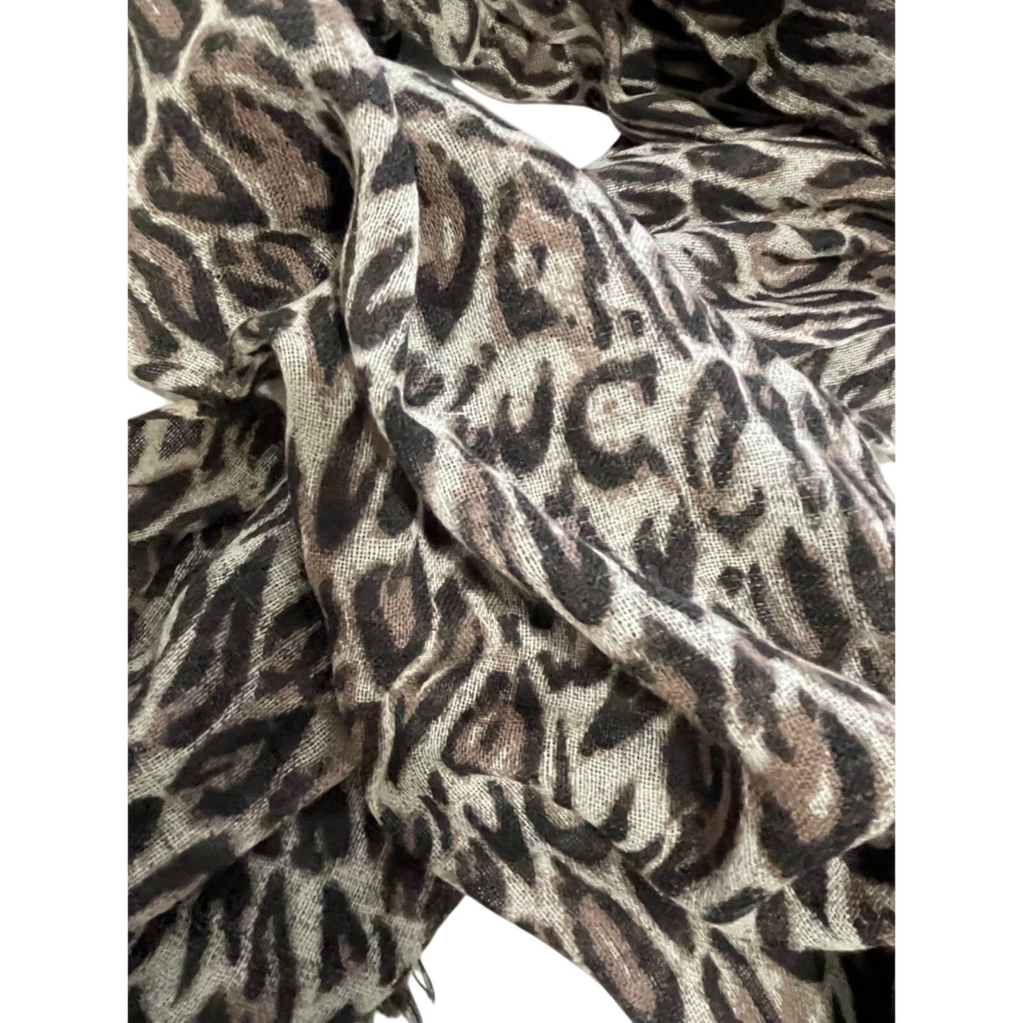 Bindya 100% Wool Animal Print Scarf