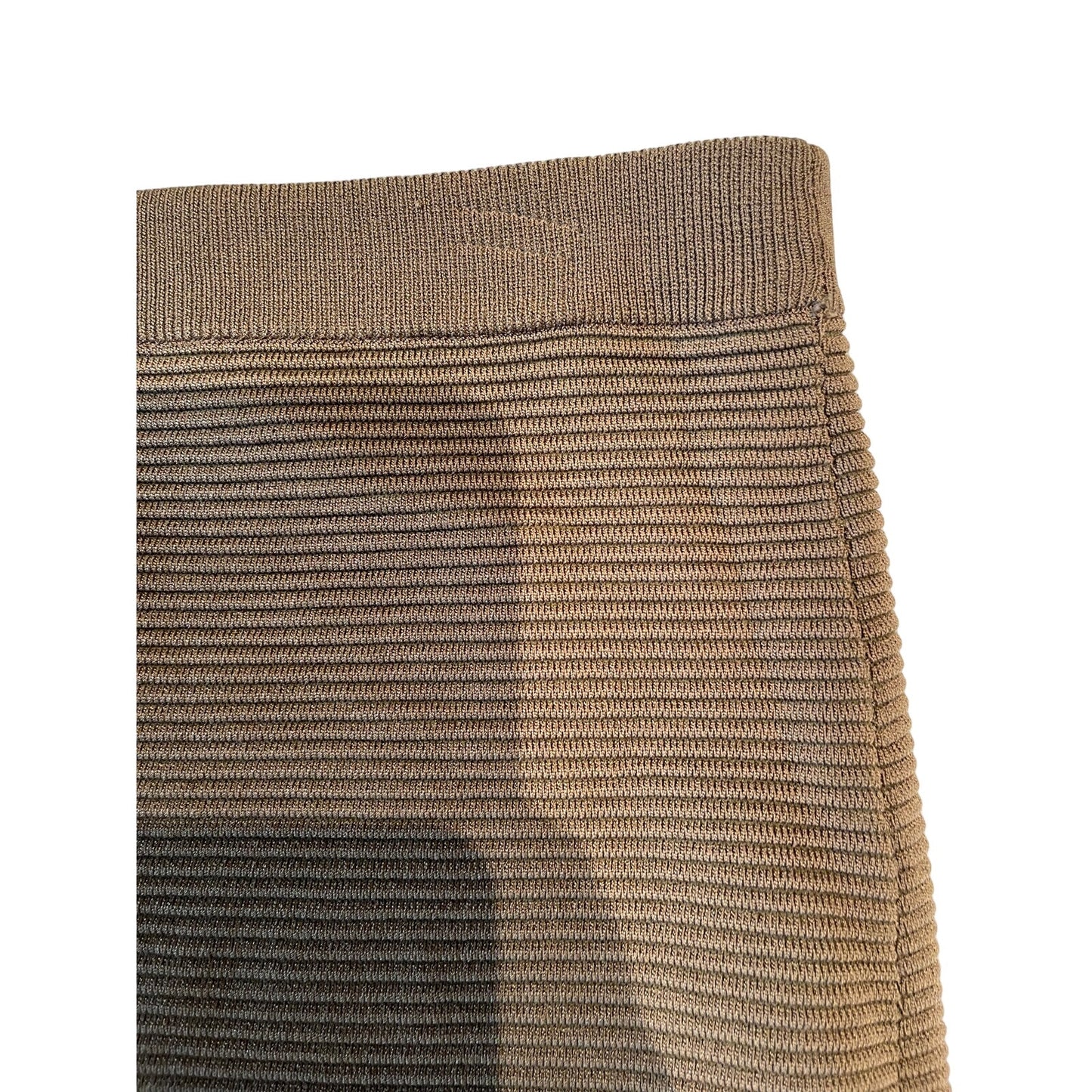 Carmen Marc Valvo - Medium - Green Ribbed Pencil Skirt