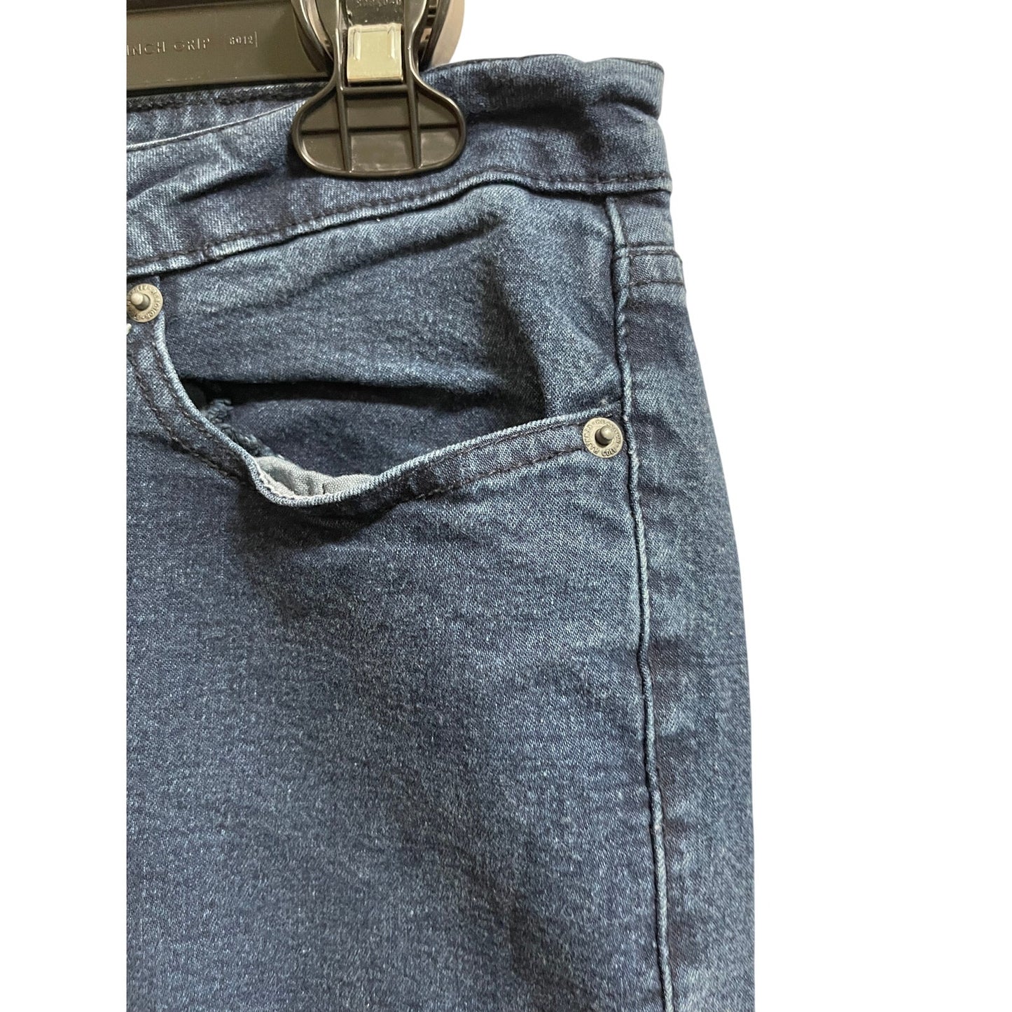 Kenneth Cole Reaction Straight Leg Size 12 Blue Jeans Women's