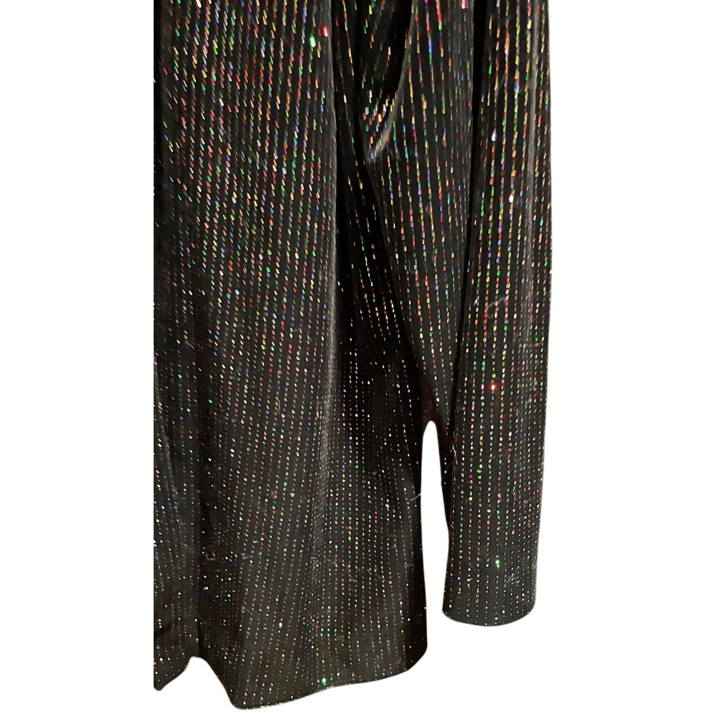 Vintage Graff Petite Size Small Black with Multicolor Sparkles Cardigan