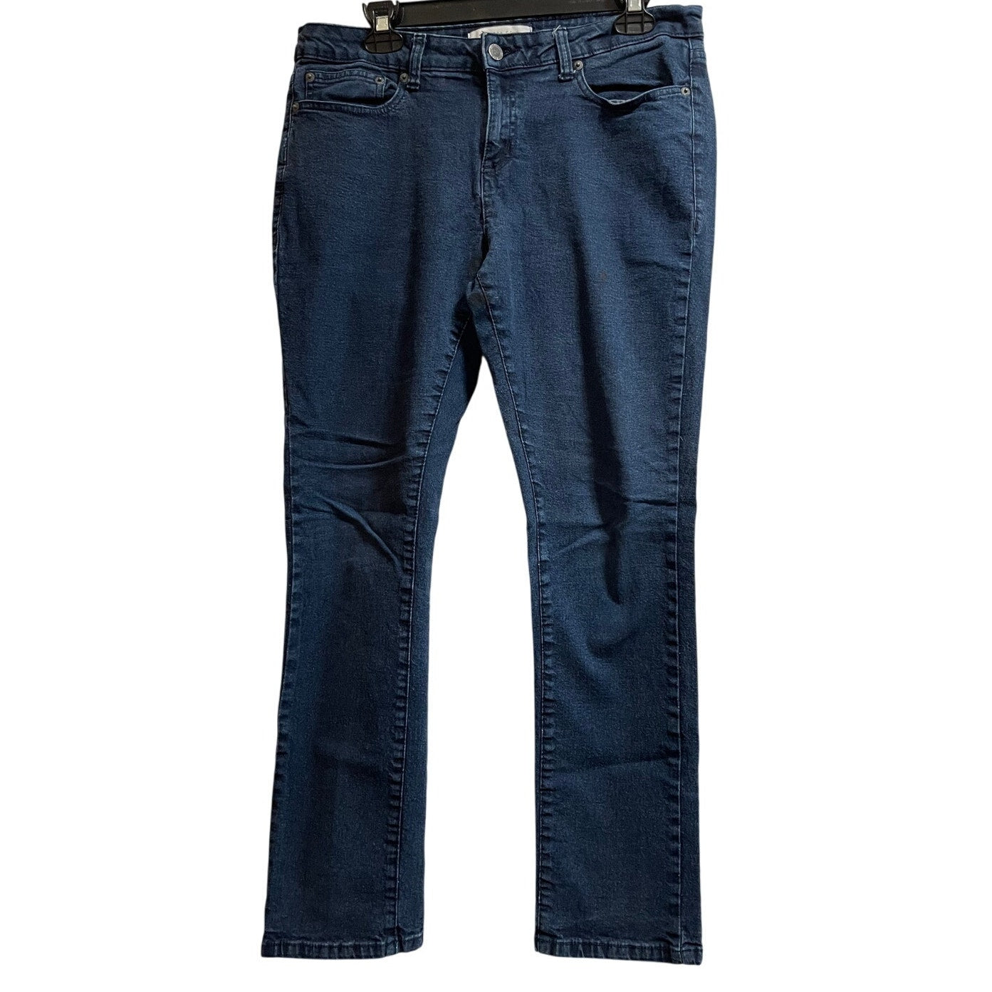 Kenneth Cole Reaction Straight Leg Size 12 Blue Jeans Women's