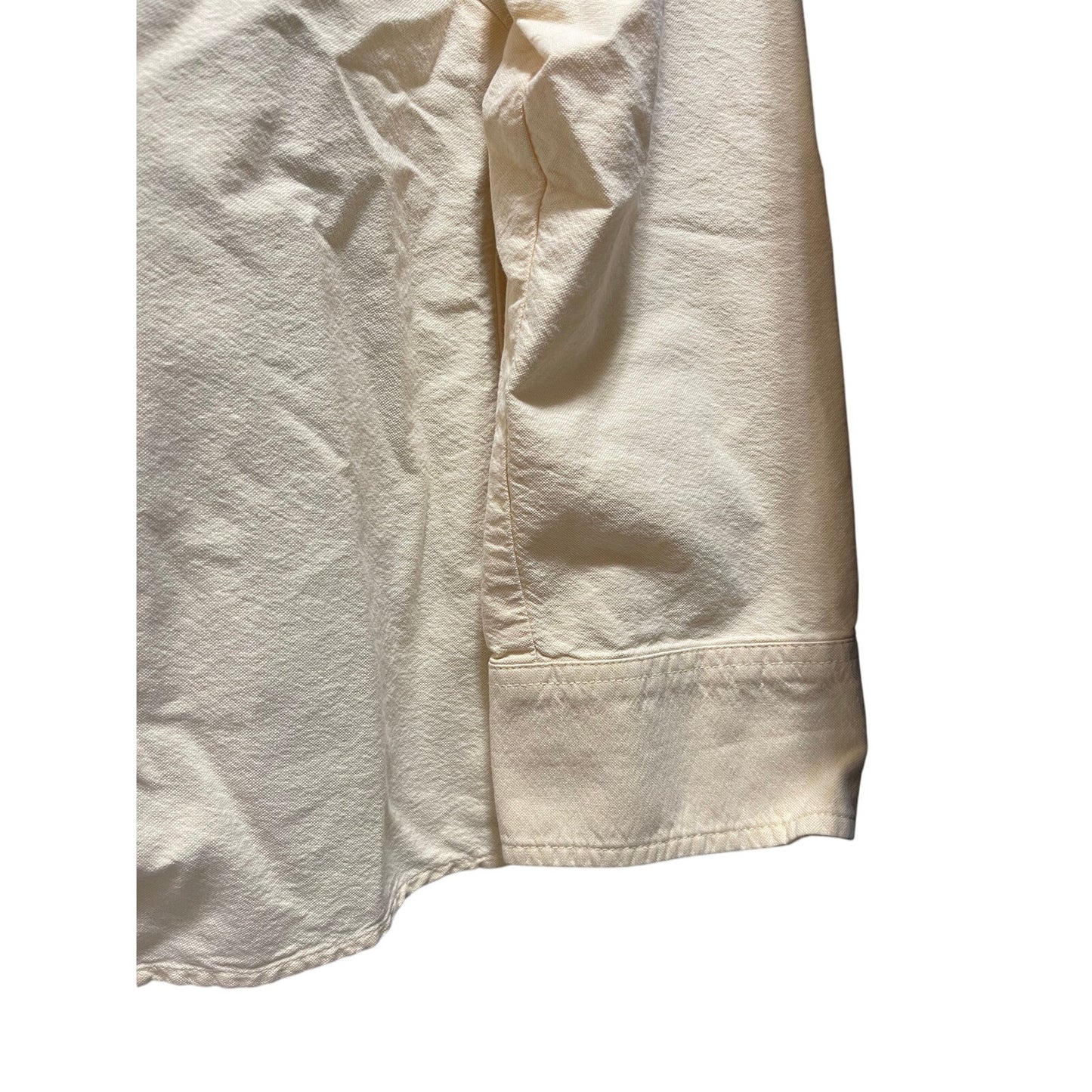 Sonoma Life & Style Pale Yellow Size Medium Long Sleeve Button Up - 100% Cotton