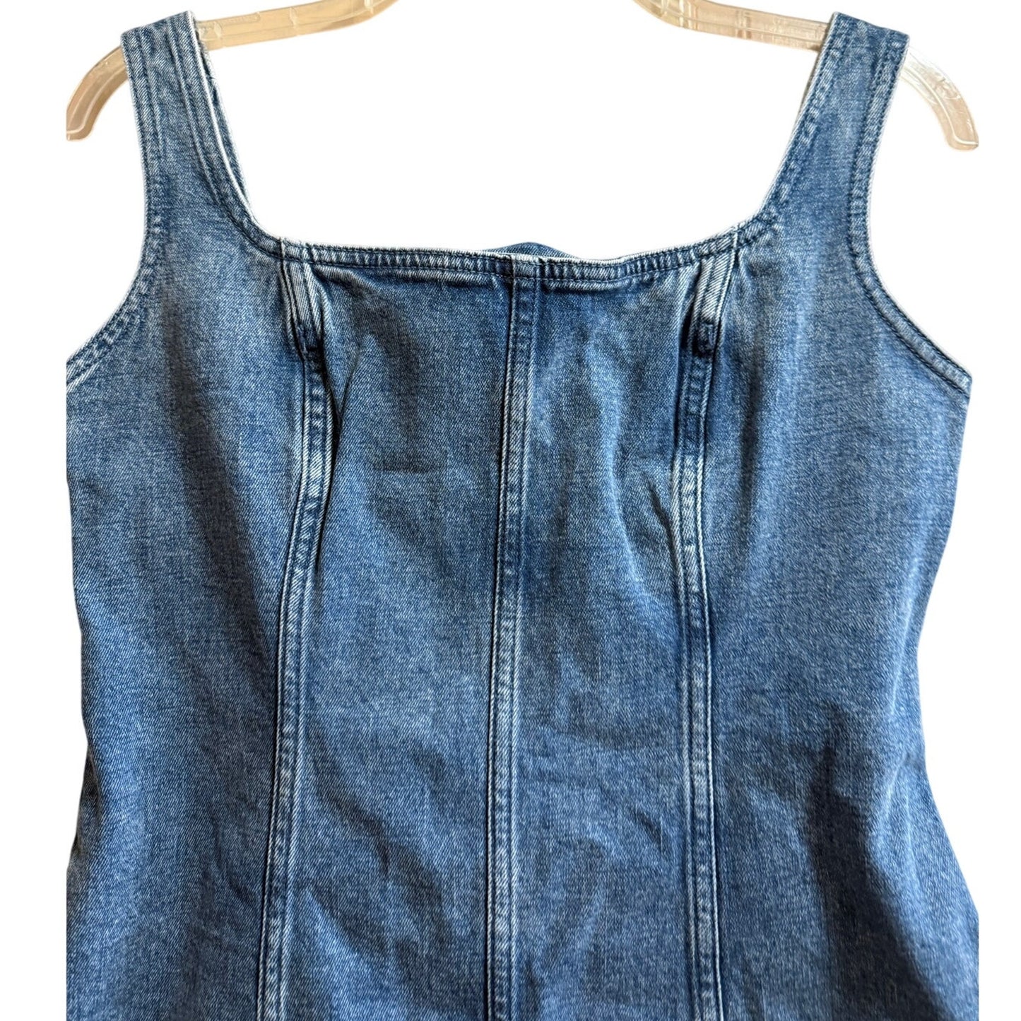 Abercrombie & Fitch Fit to Flatter Denim Dress - Small Petite- NWT - $80 MSRP