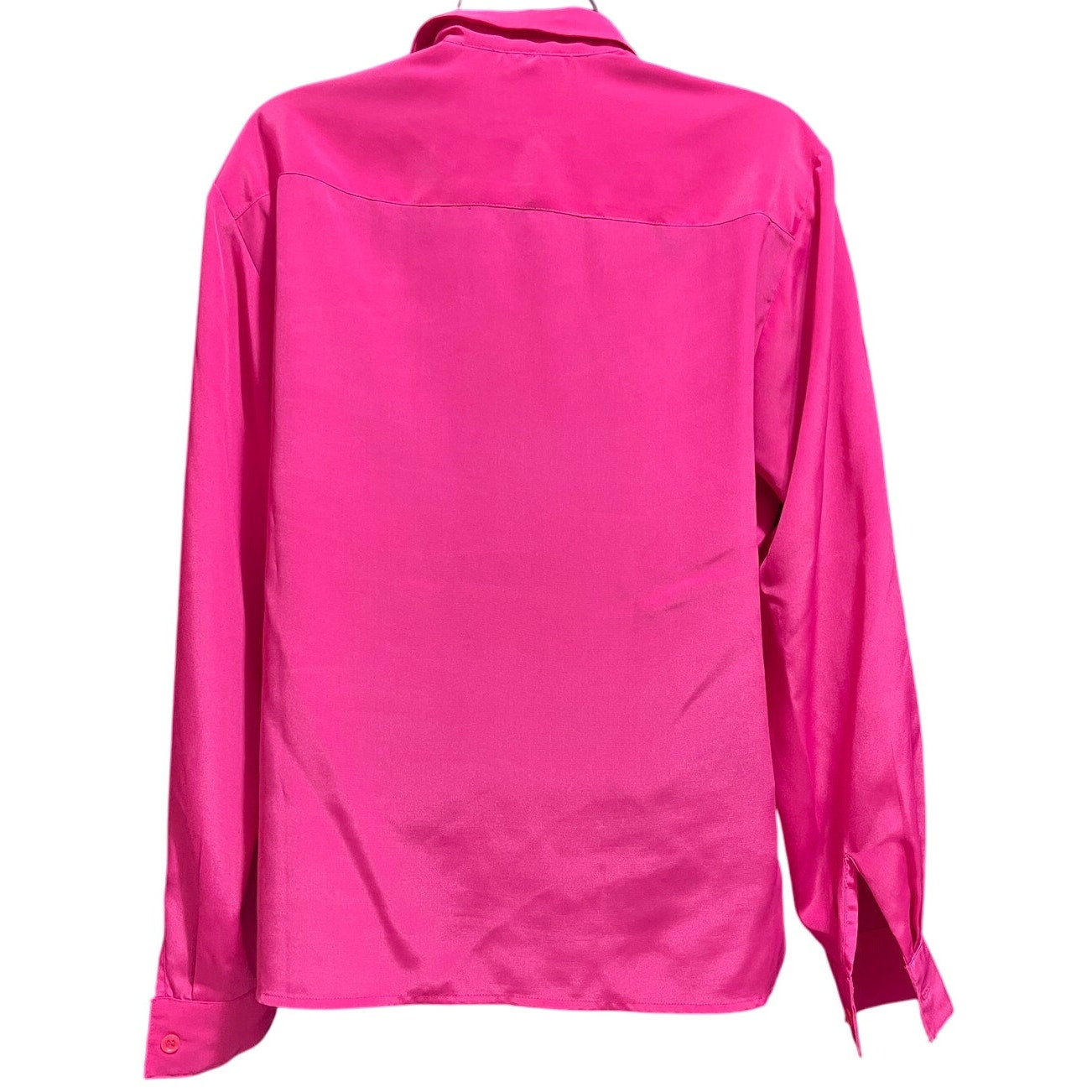 Vintage DG Blouses Pink Long Sleeve Button Up Size Small