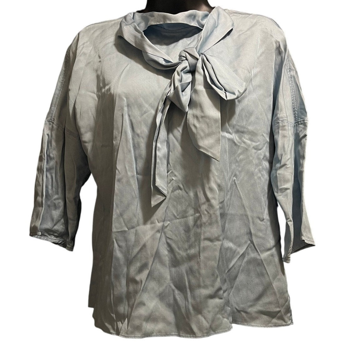 Tibi Light Blue 3/4 Sleeve Size XS Blouse