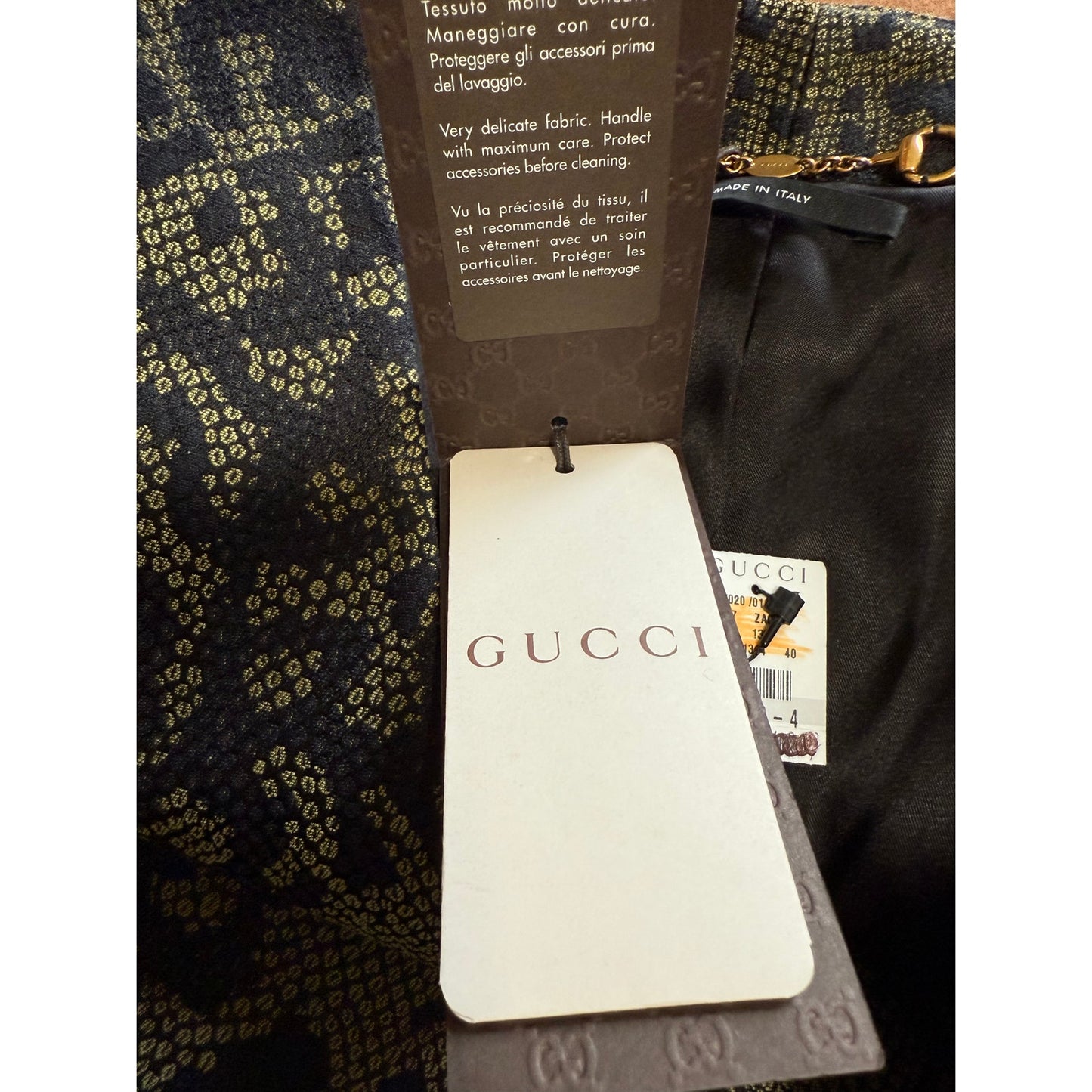 Gucci Python Snake Print Jacket w/ Belt Style 319227 size 40 - NWT - $2,750 MSRP