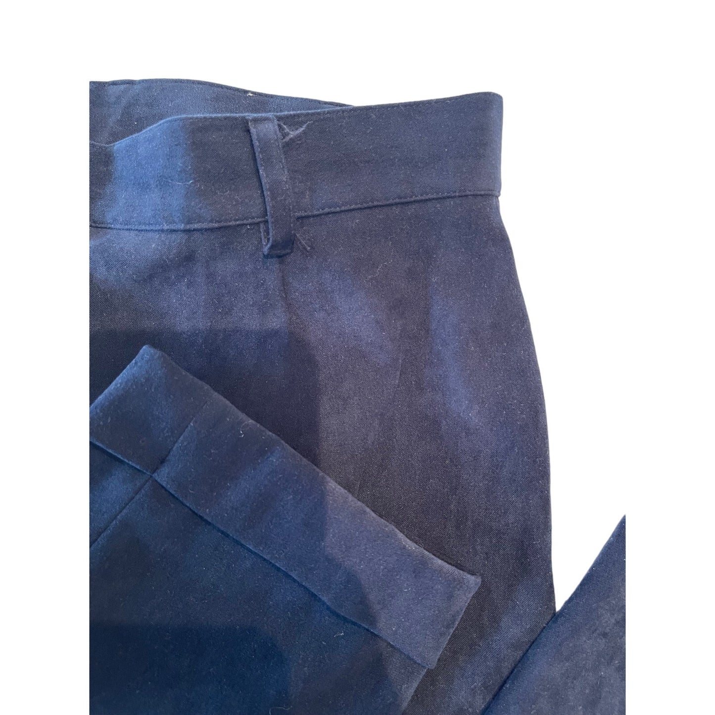 Cambridge Dry Goods Co - Navy Blue Velvet Type Dress Pants - Size 8 - Lined