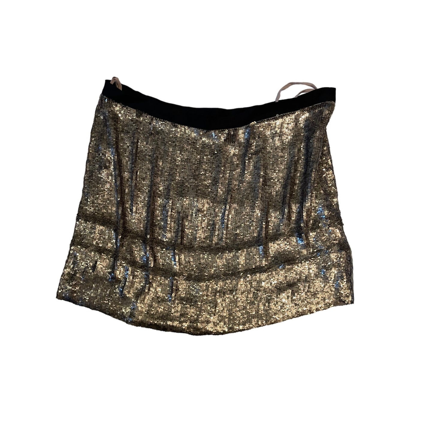 Theory Roxanne Spread Sequined Mini Skirt - Size 4 - Silver