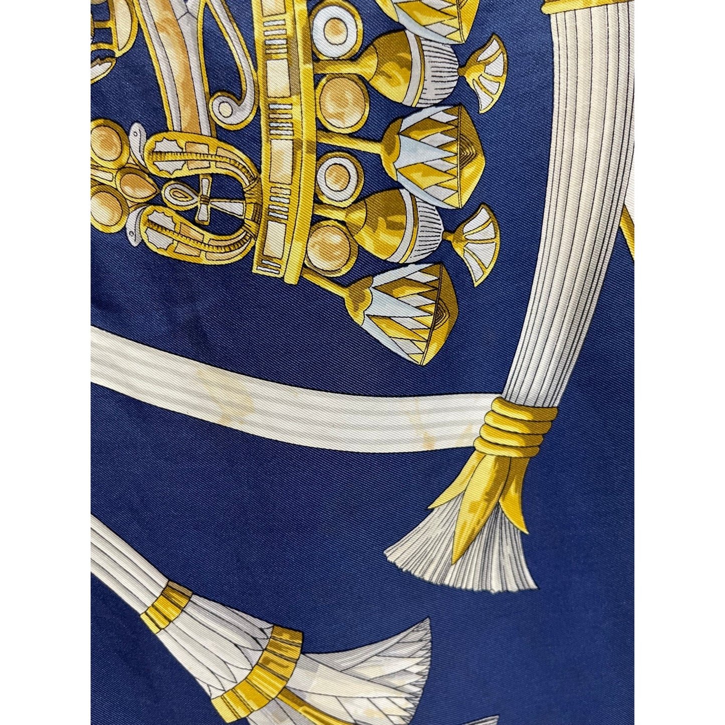 Vintage 1970 Hermes Silk Scarf - Egypte by Caty Latham - Original Box & Ribbon