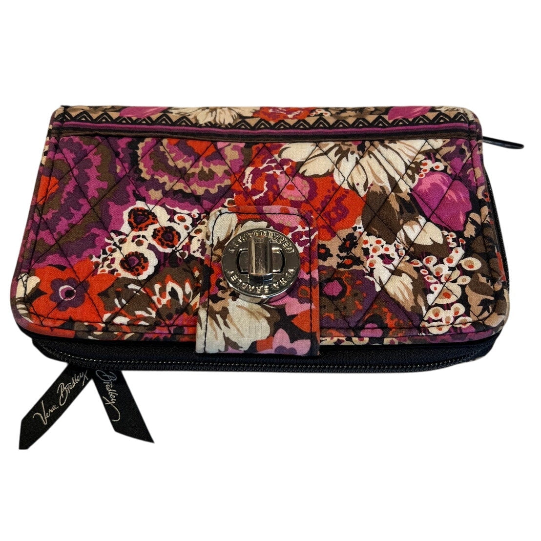 Vera Bradley Floral Quilted Clutch / Wallet