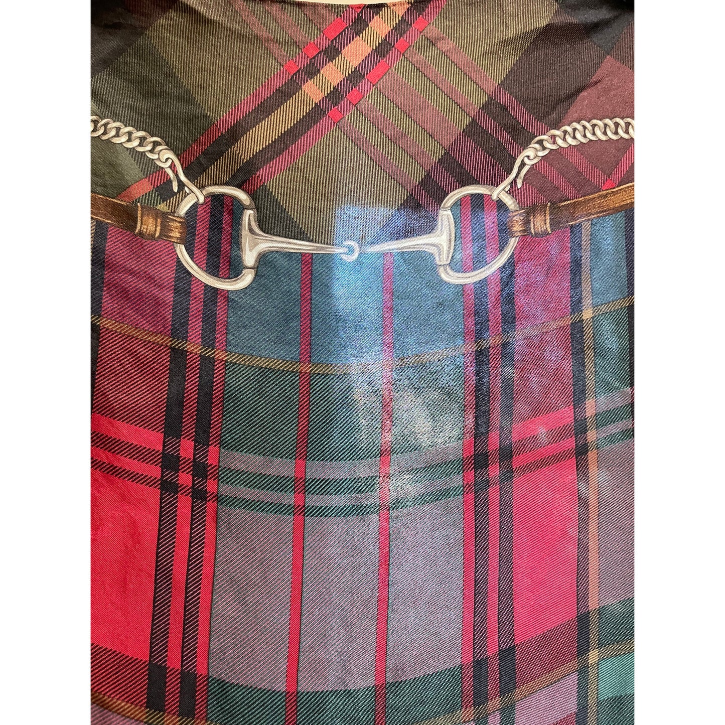 Vintage Ralph Lauren Emblem Silk Scarf - Designer - Women's Square