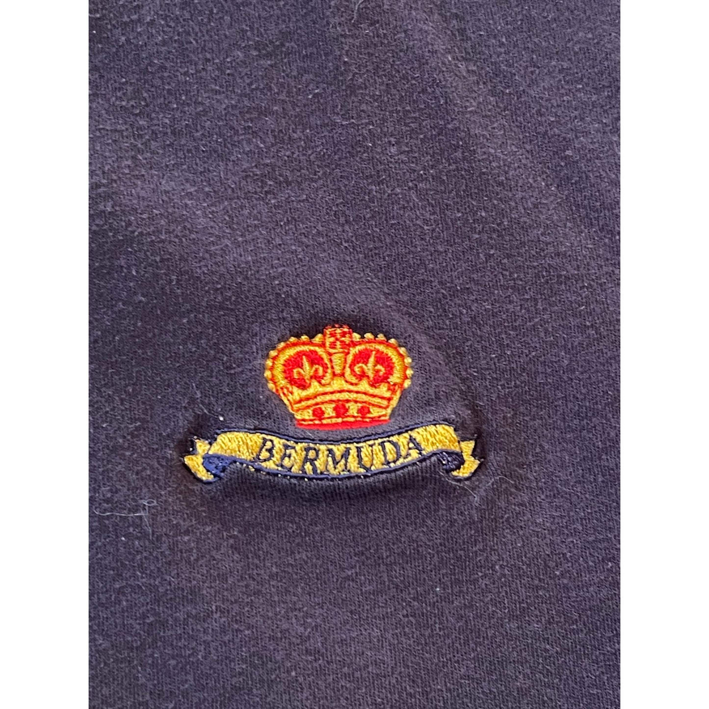 Vintage Trimingham's Bermuda 100% Cotton Medium Blue Polo Shirt