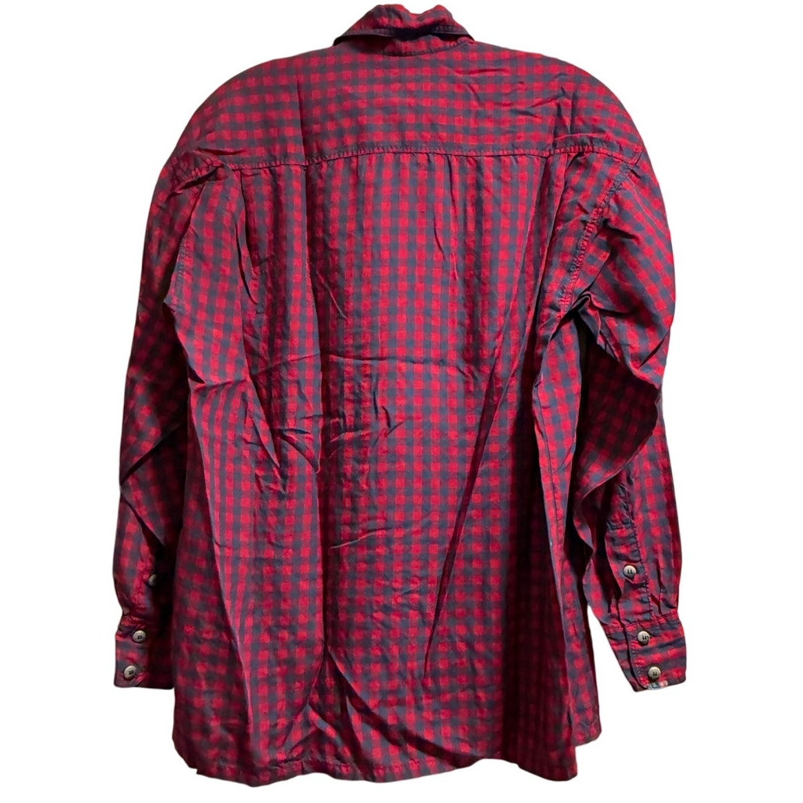 J.G. Hook Red Blue Plaid Long Sleeve Button Up Shirt - Size 8