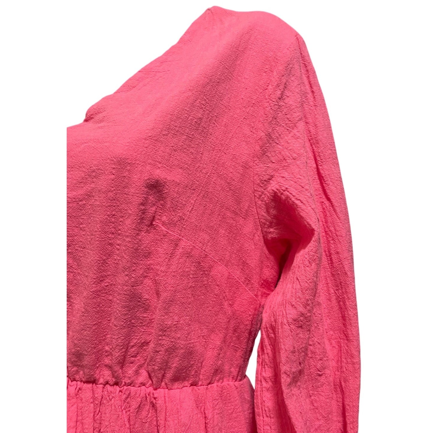 FancyInn Size Large Long Sleeve Pink Midi Dress