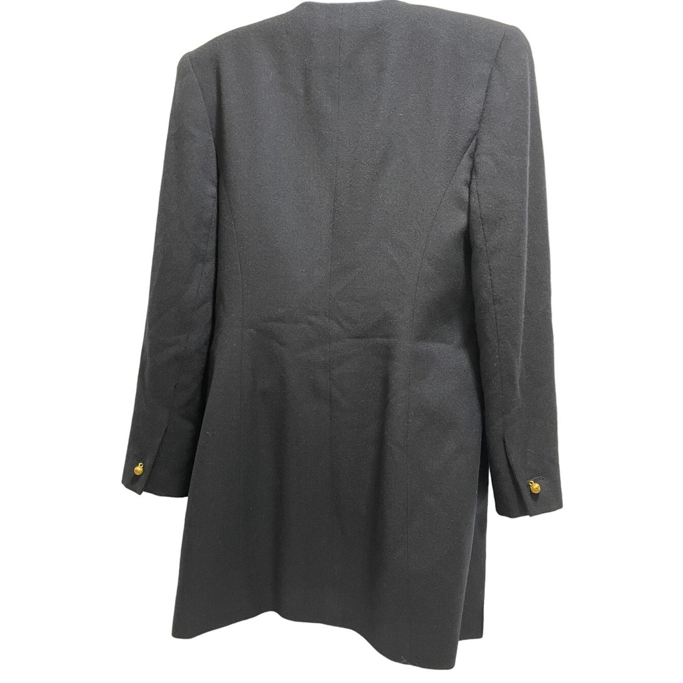 Vintage Harvé Benard by Benard Holtzman Navy Blue Overcoat