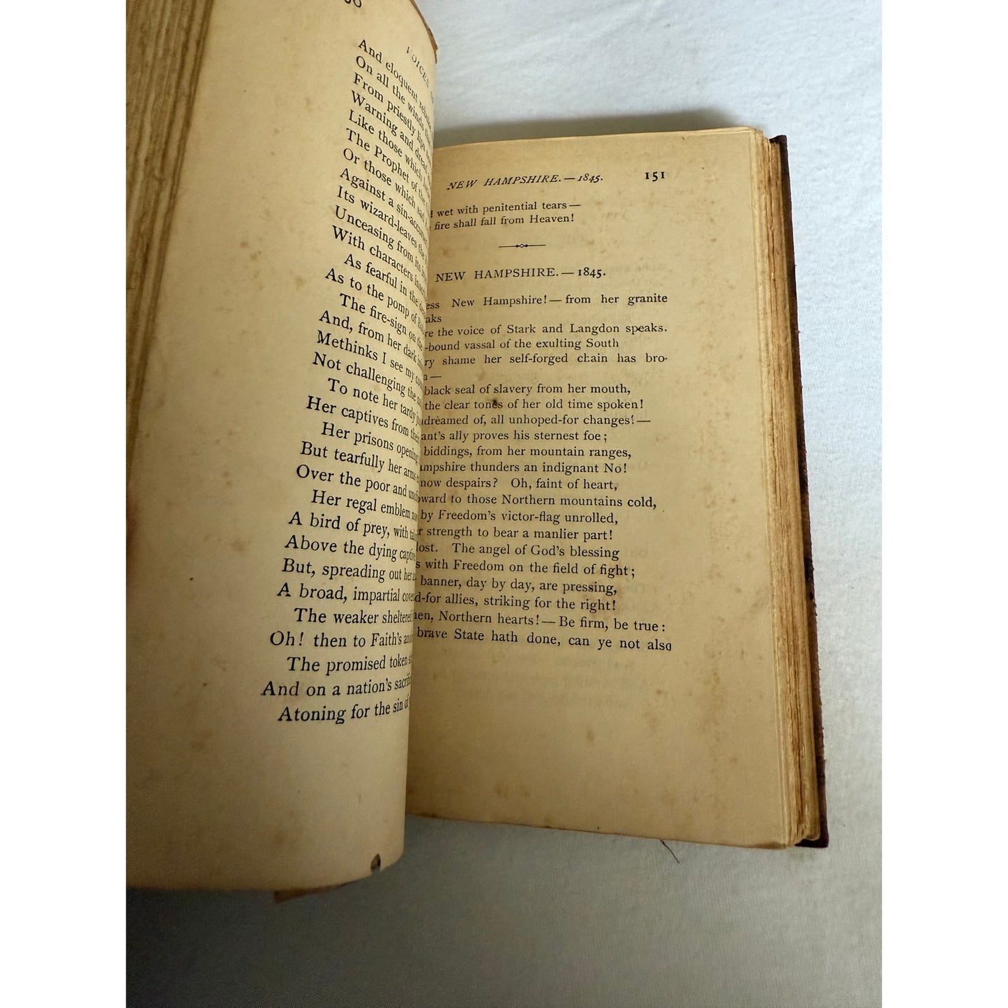 Whittier's Poems - John Greenleaf Whittier - 1893 - Leather Bound
