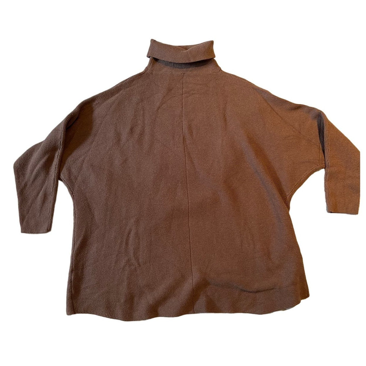 Women's Size Large Brown Plush Turtleneck Long Sleeve Sweater Unbranded