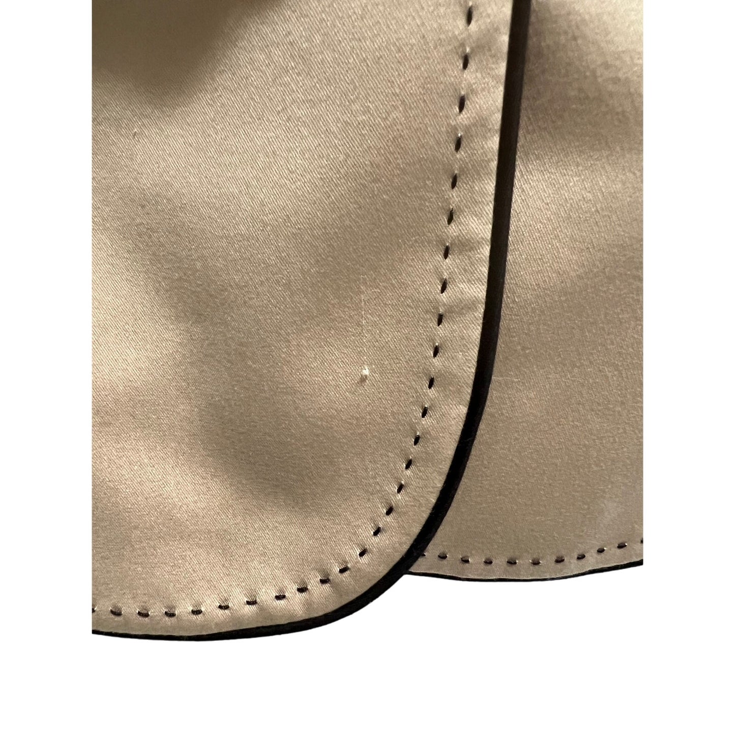 Tahari Arthur S. Levine Petite 8 - Tan Blazer w/ Leather and Gold Snap Closure