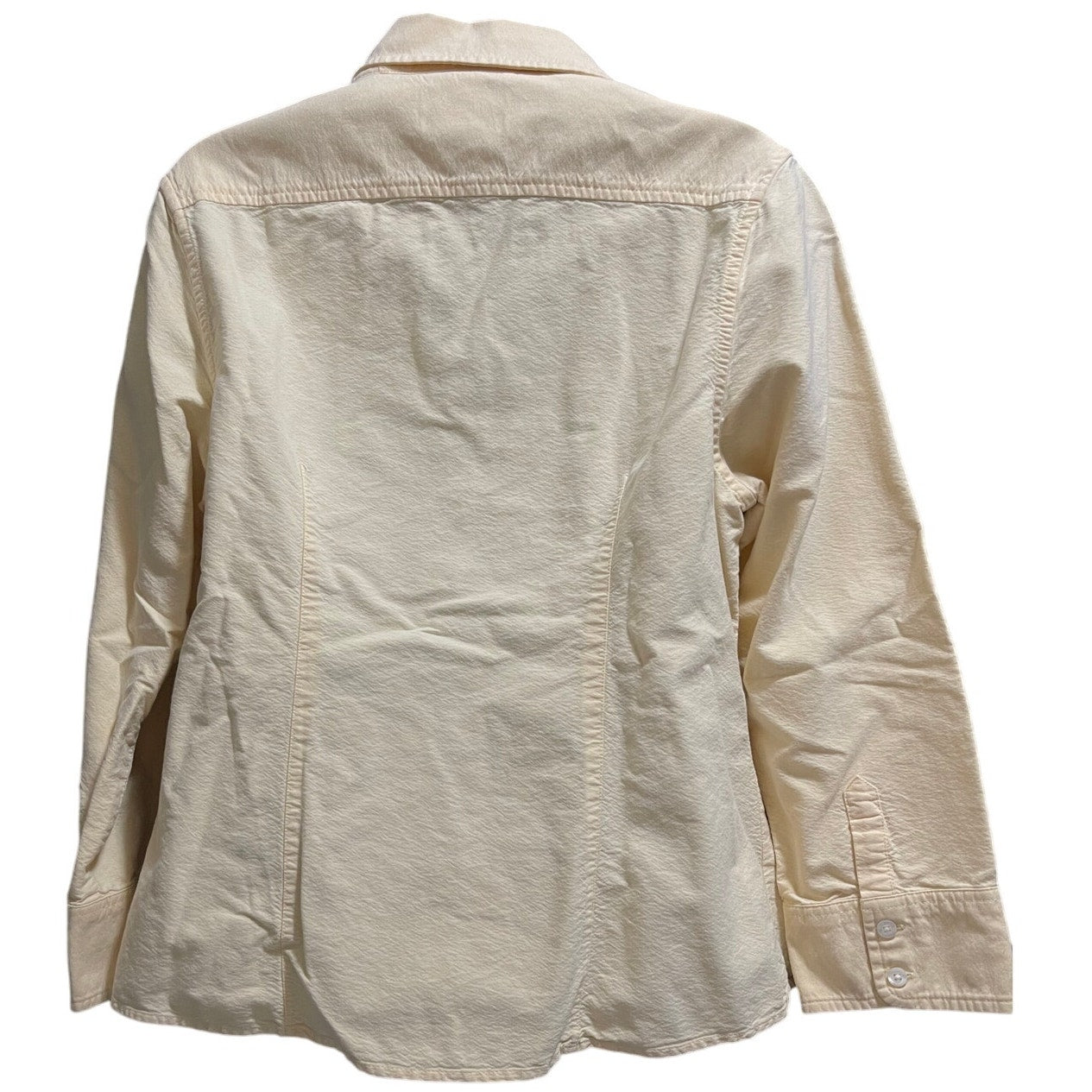 Sonoma Life & Style Pale Yellow Size Medium Long Sleeve Button Up - 100% Cotton
