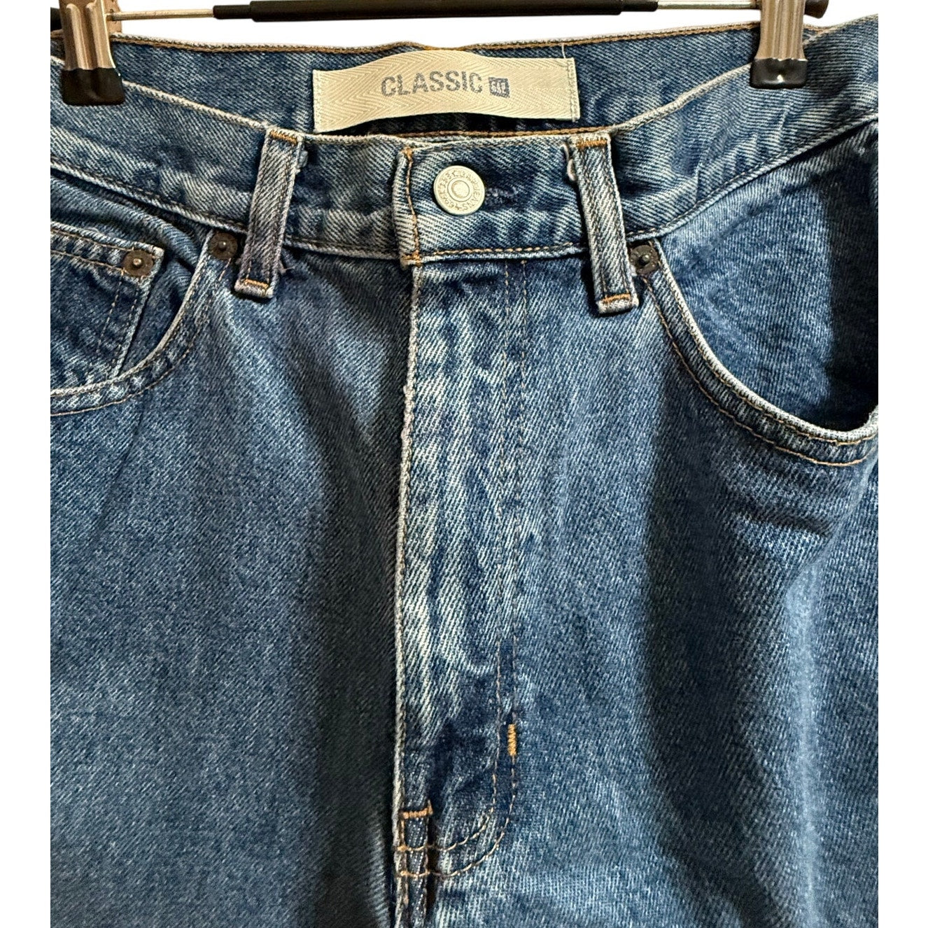 Gap Jeans Size 8R Classic Straight High Rise Medium Wash Blue Denim