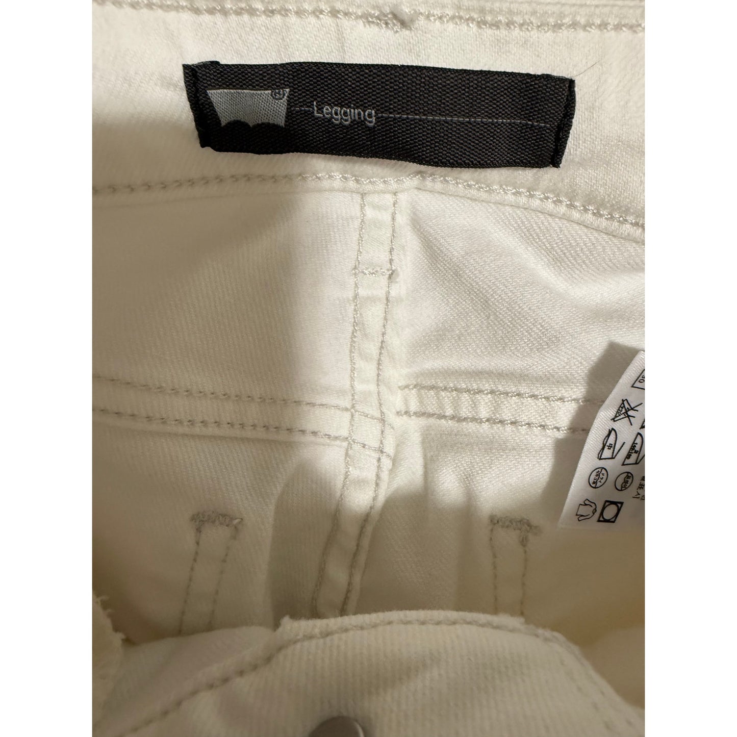 Levi's Legging White Skinny Denim Jeans Size 27