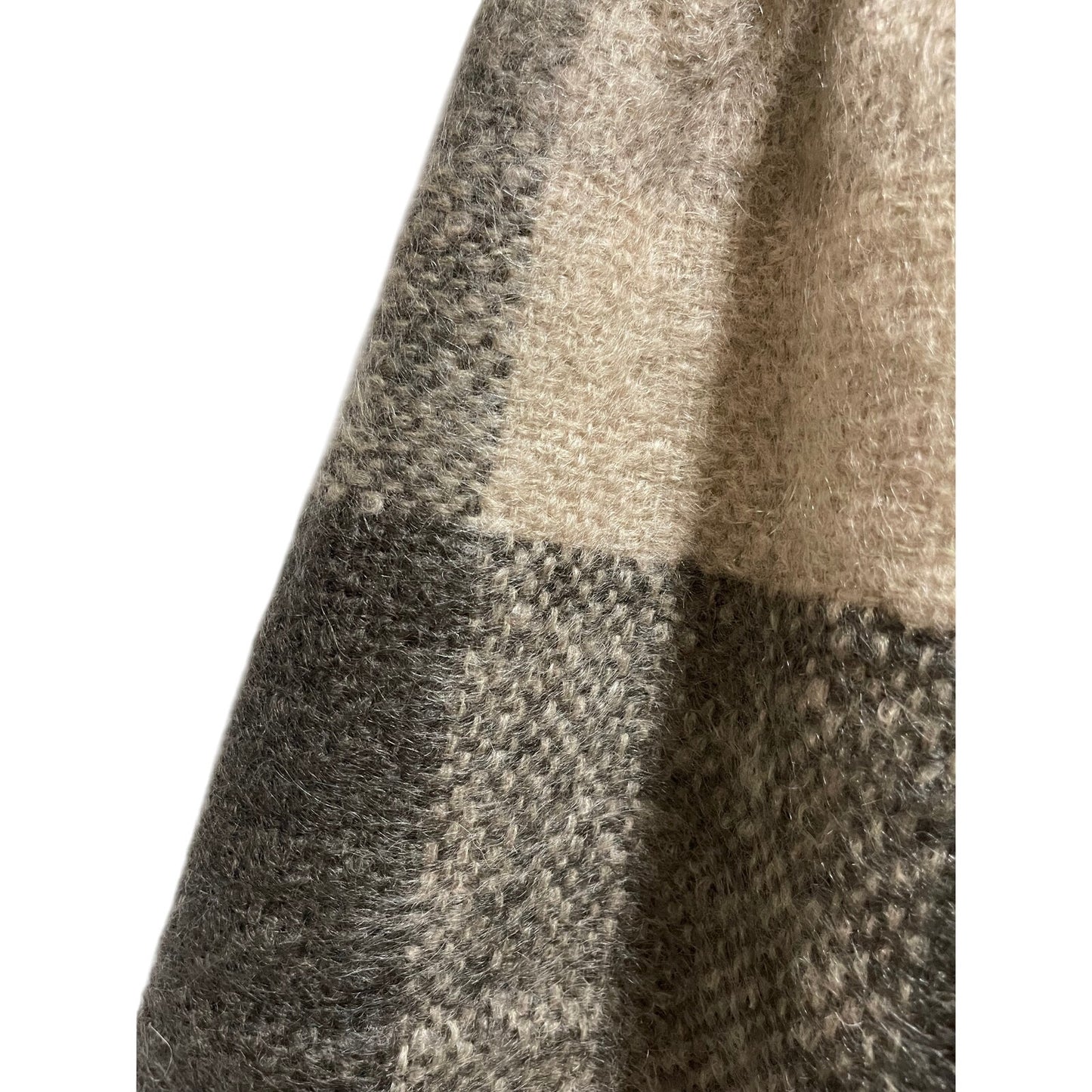 Vintage Handwoven Suzanne Schwartz Wool Plaid Skirt