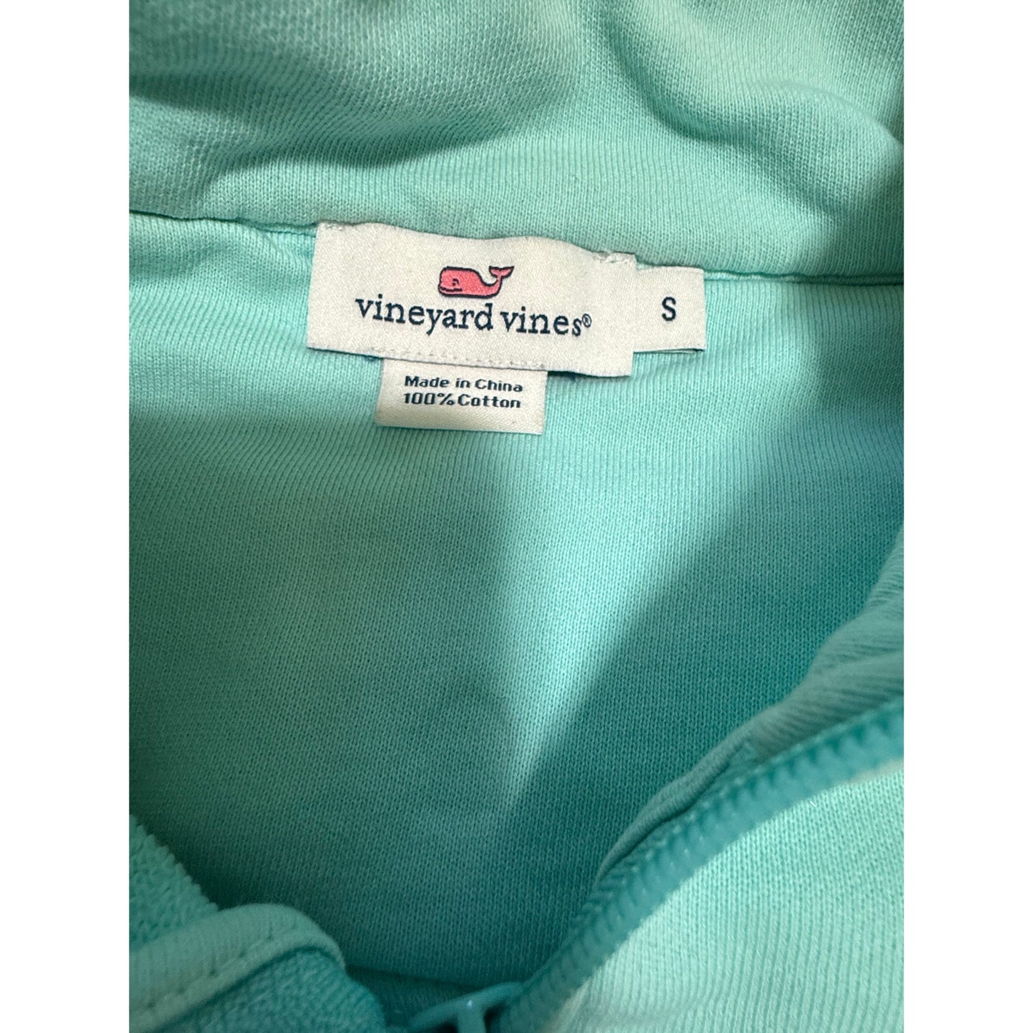 Vineyard Vines Martha's Vineyard Light Blue 1/4 Zip Sweatshirt - Small