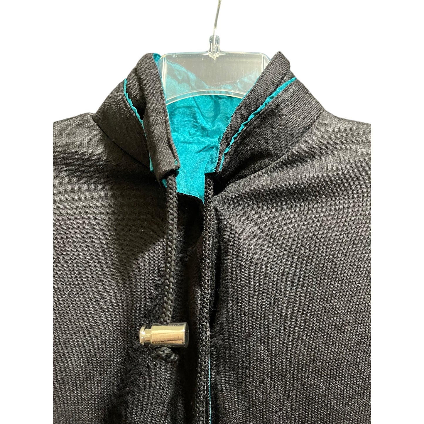 Vintage Teal and Black Reversible Windbreaker Jacket - Men's Small