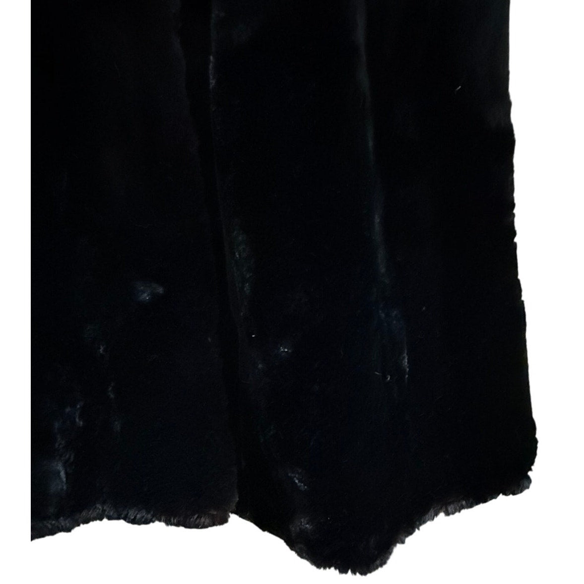 Vintage Luthel Furs Black Heavy Fur Overcoat - Women's 10