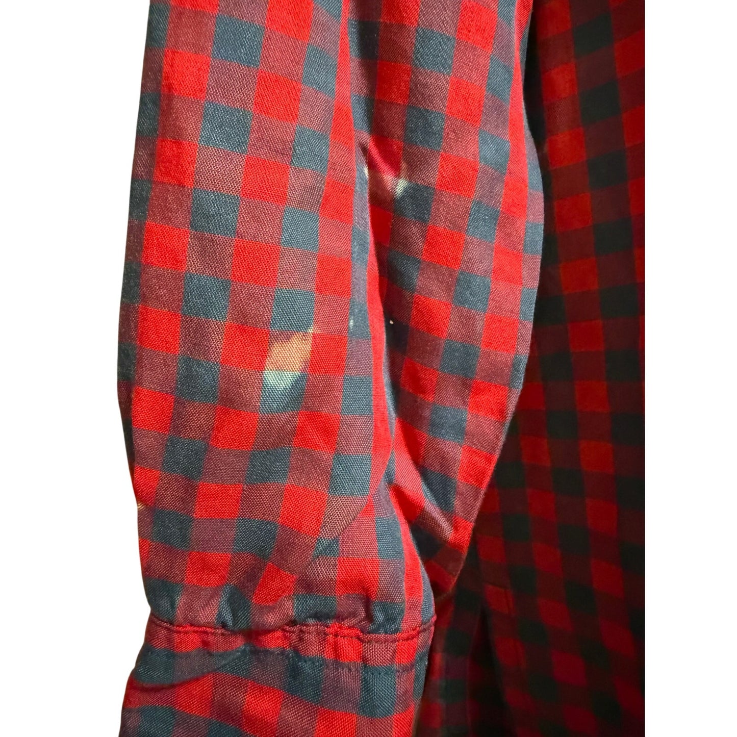 J.G. Hook Red Blue Plaid Long Sleeve Button Up Shirt - Size 8
