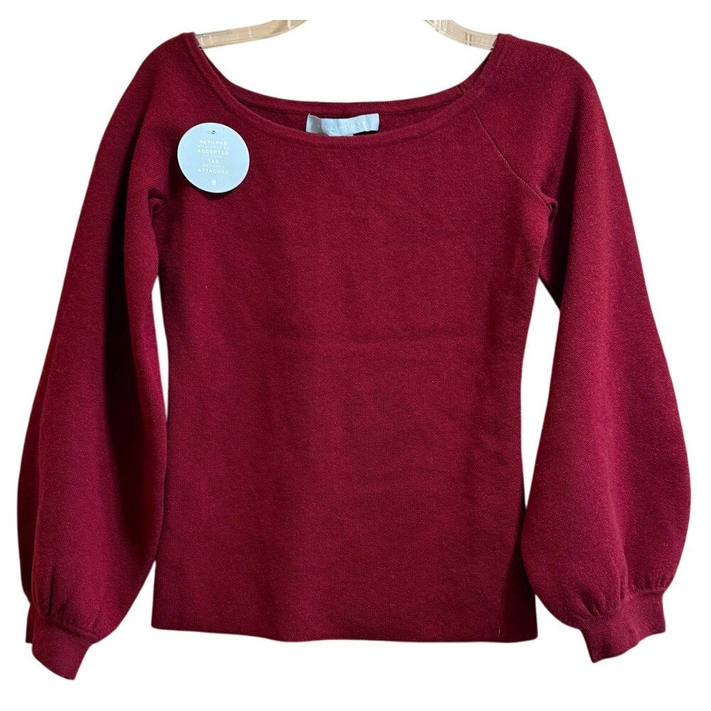 Hill House The Maude Sweater in Dark Cherry - NWT - Size Small