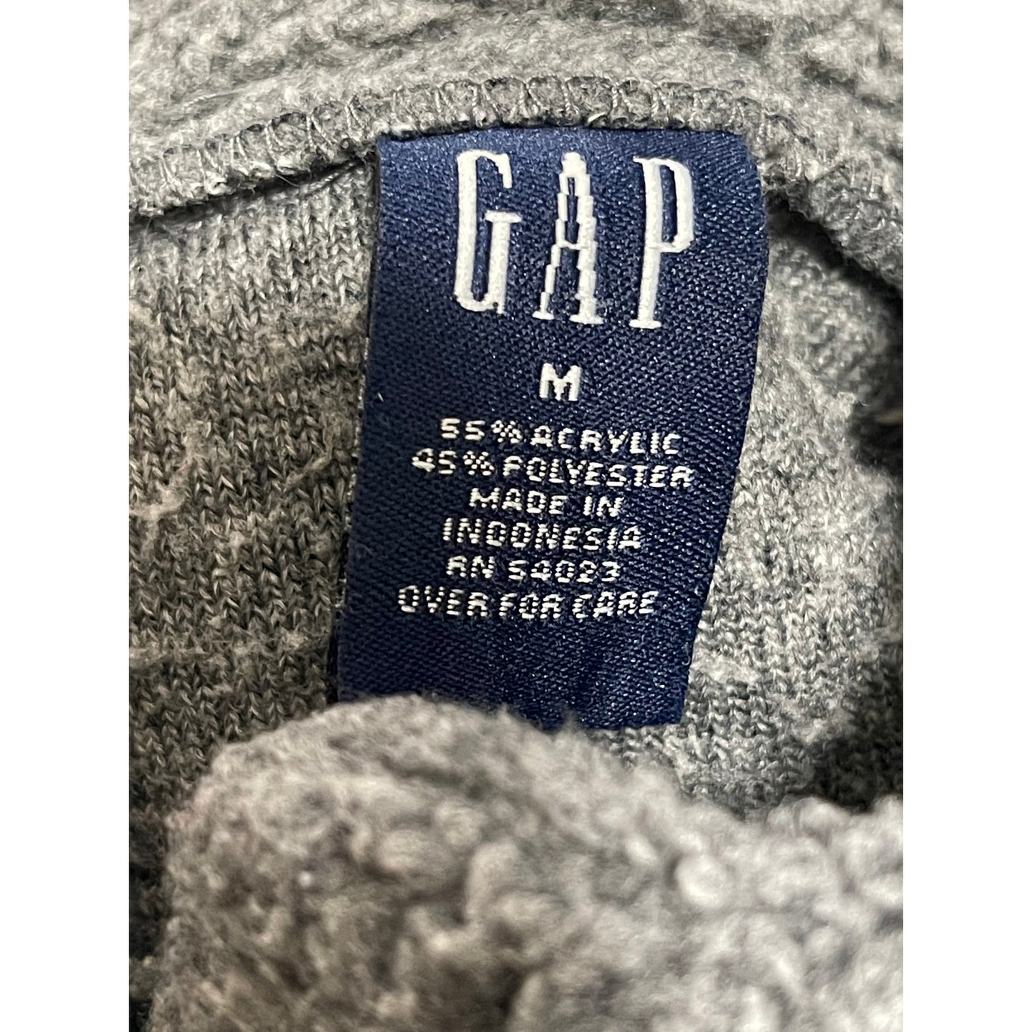GAP Women's Size Medium Gray Full Zip Sherpa Jacket Long Sleeve