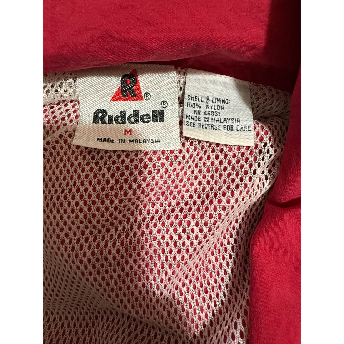 Vintage Riddell Color Block Nylon Windbreaker Jacket - Medium