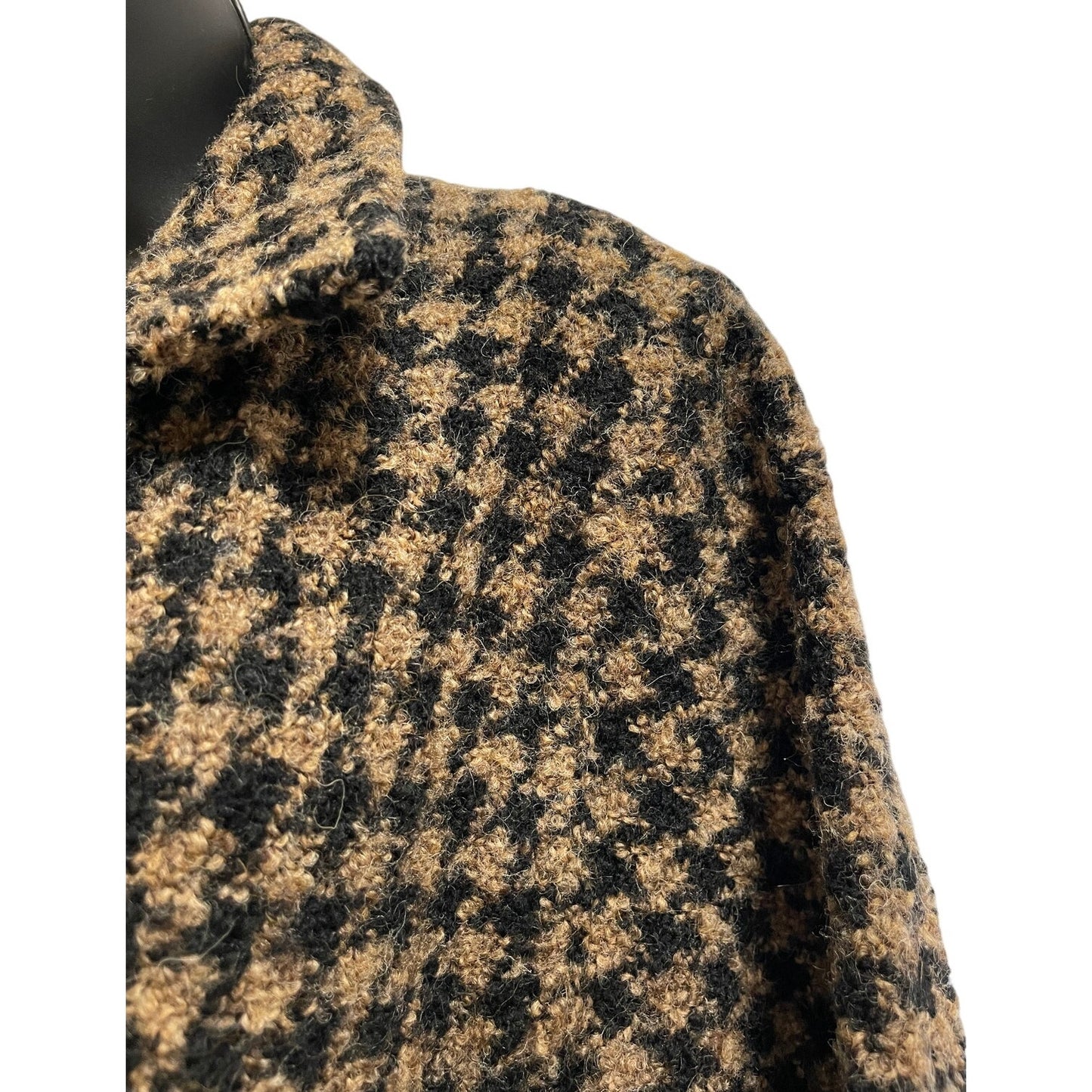 Vintage Weave of The Irish - 90% Wool - Brown & Black Herringbone Jacket