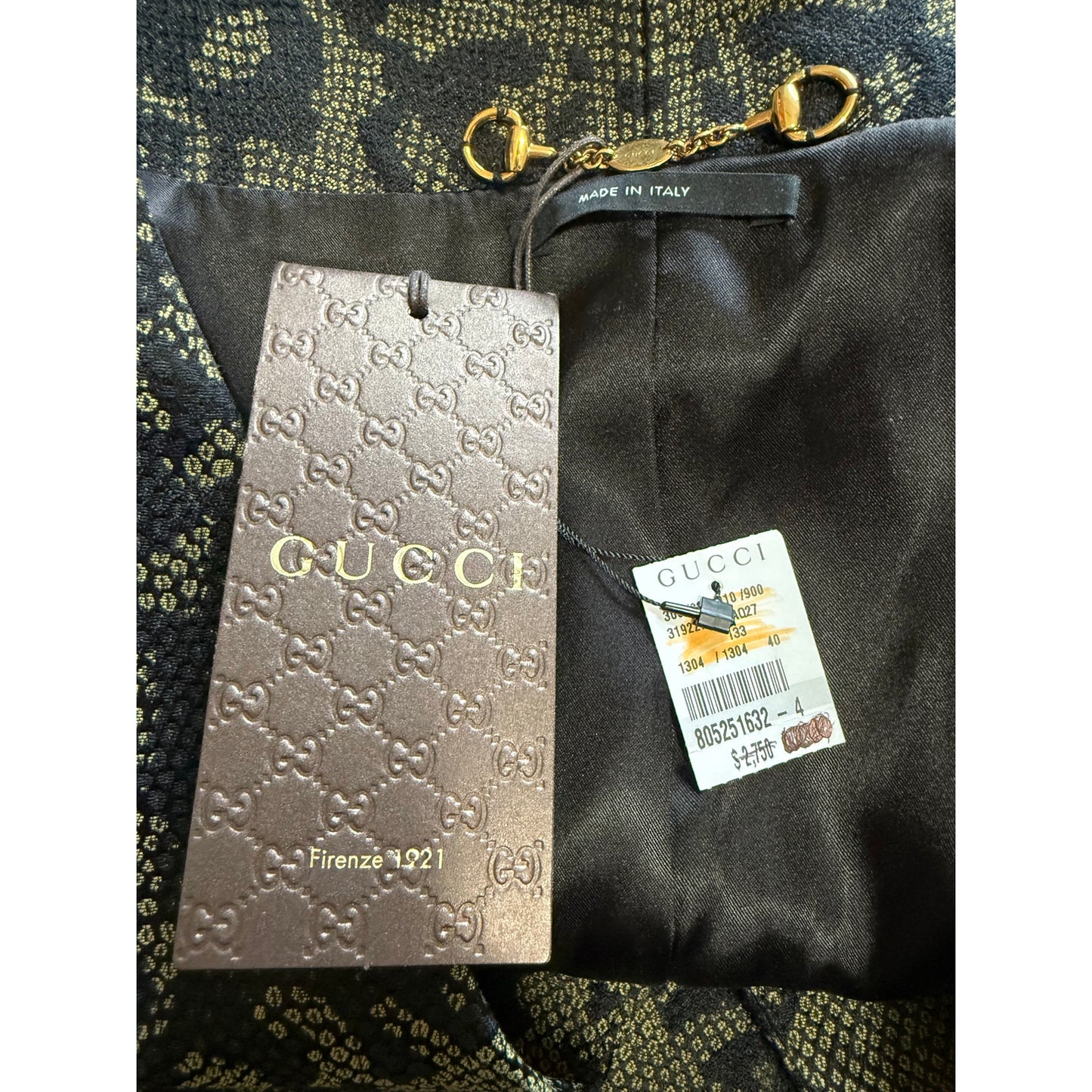 Gucci Python Snake Print Jacket w/ Belt Style 319227 size 40 - NWT - $2,750 MSRP