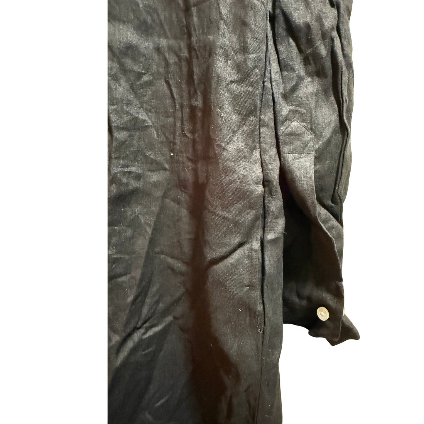 Felix 100% Linen Black Lupe Tunic Dress - Long Sleeve - NWT - Medium