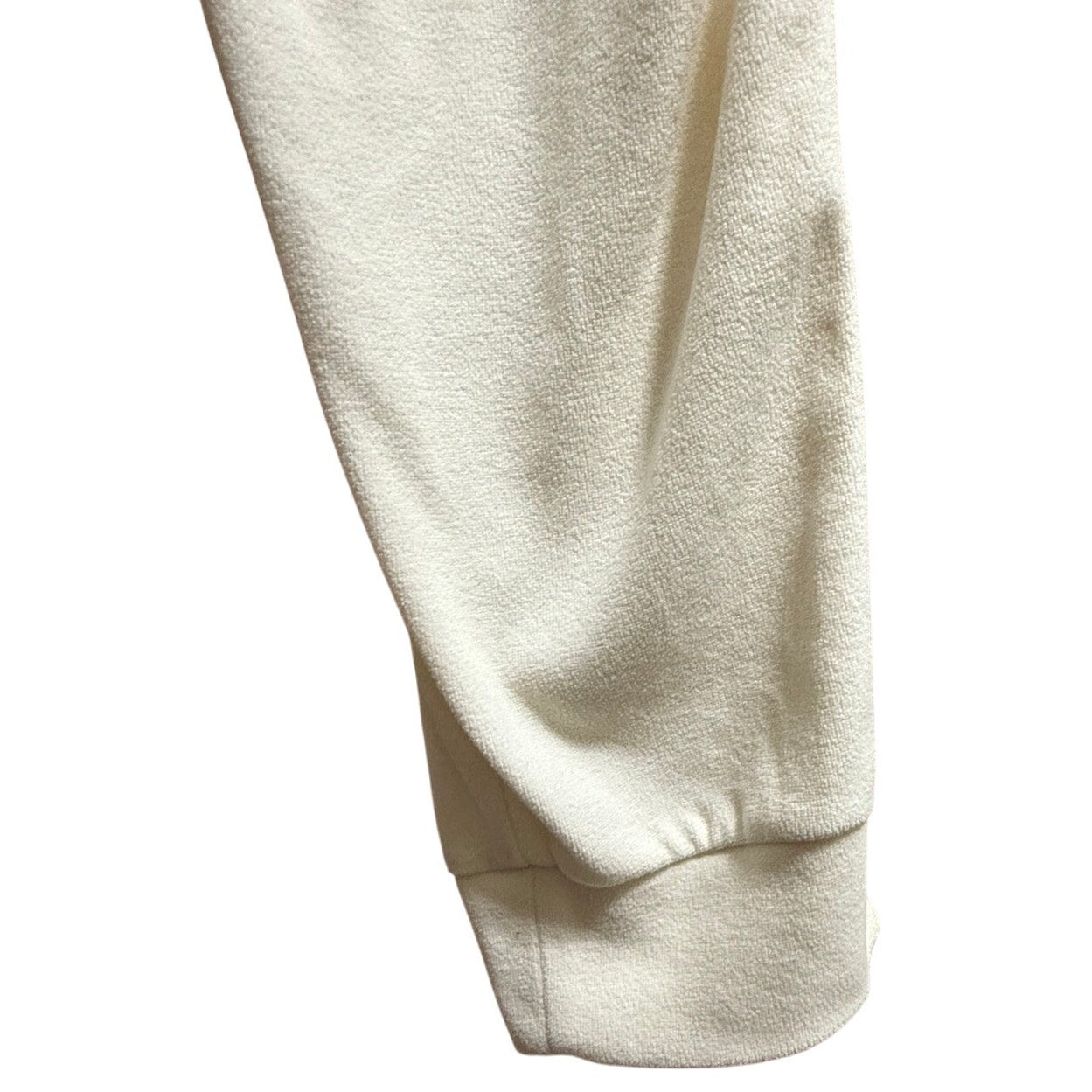 Dudley Stephens White Terry Fleece Elastic Waist Size Large Sweatpants