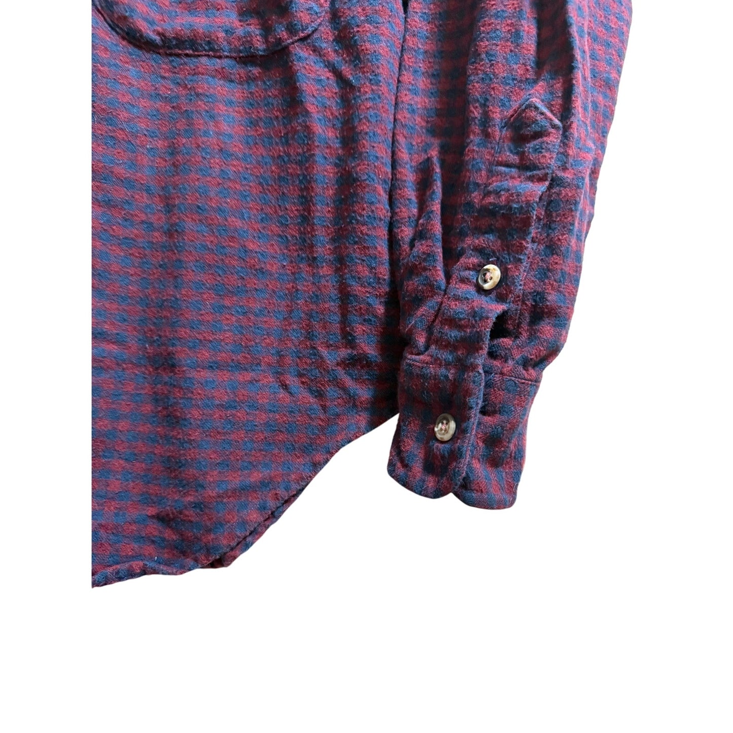 Vintage Orvis 100% Cotton Check Button Up - Long Sleeve - Size 10