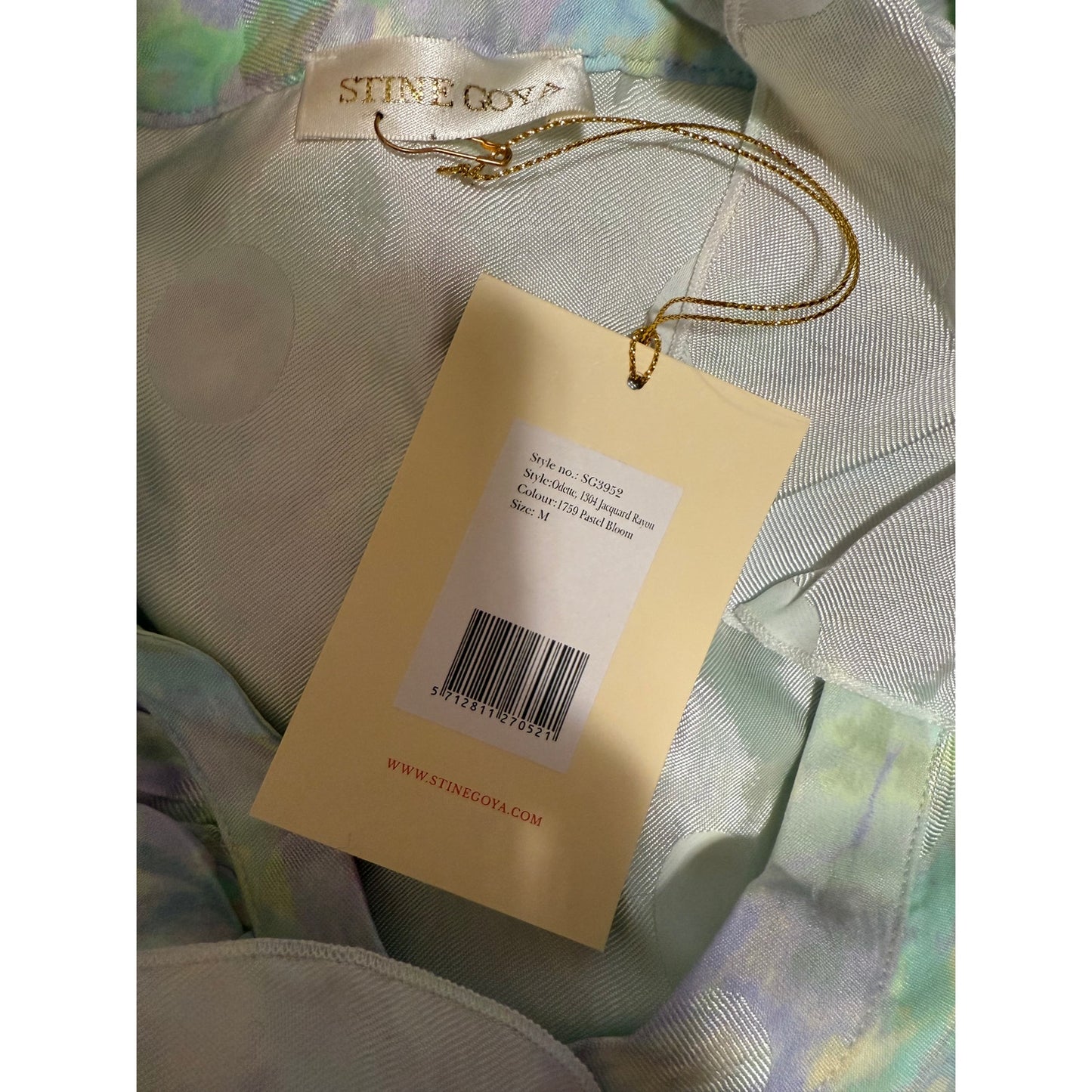 Stine Goya Odette Pastel Bloom Ruffle Prairie Dress - Long Sleeve - Medium - NWT