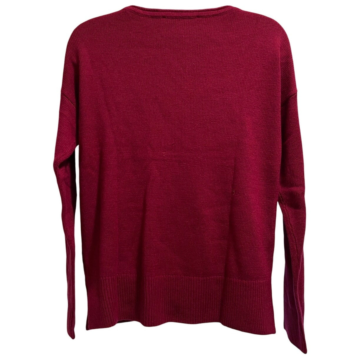 NWT Ann Taylor The Loft Magenta Open Knit Sweater - Medium